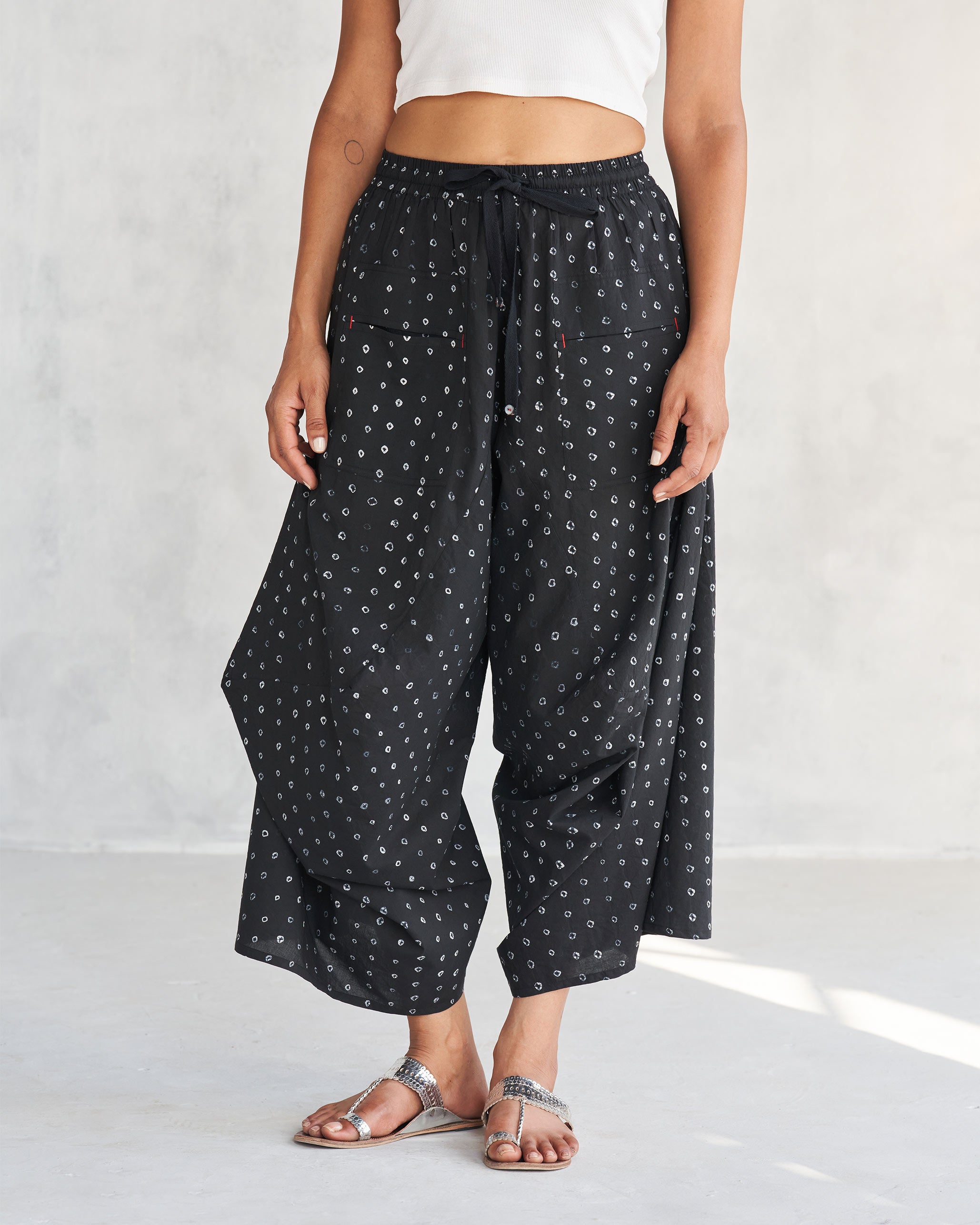 Yoka Trousers - Black & Ivory