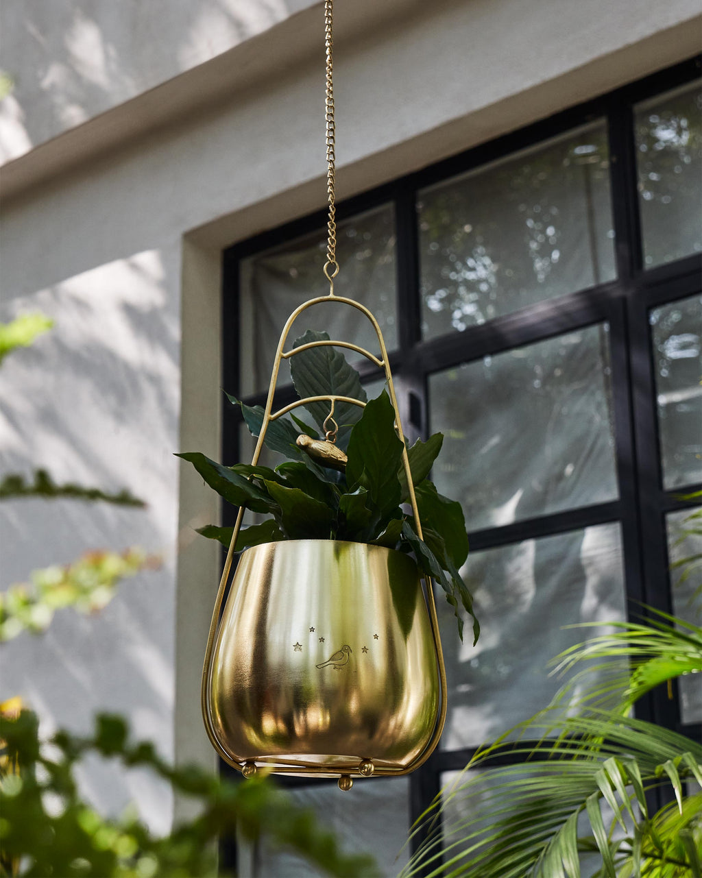 atsu brass hanging planter Tota Hanging Planter – Nicobar