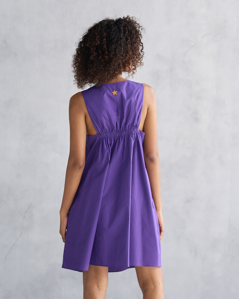 Short Racerback Dress - Purple