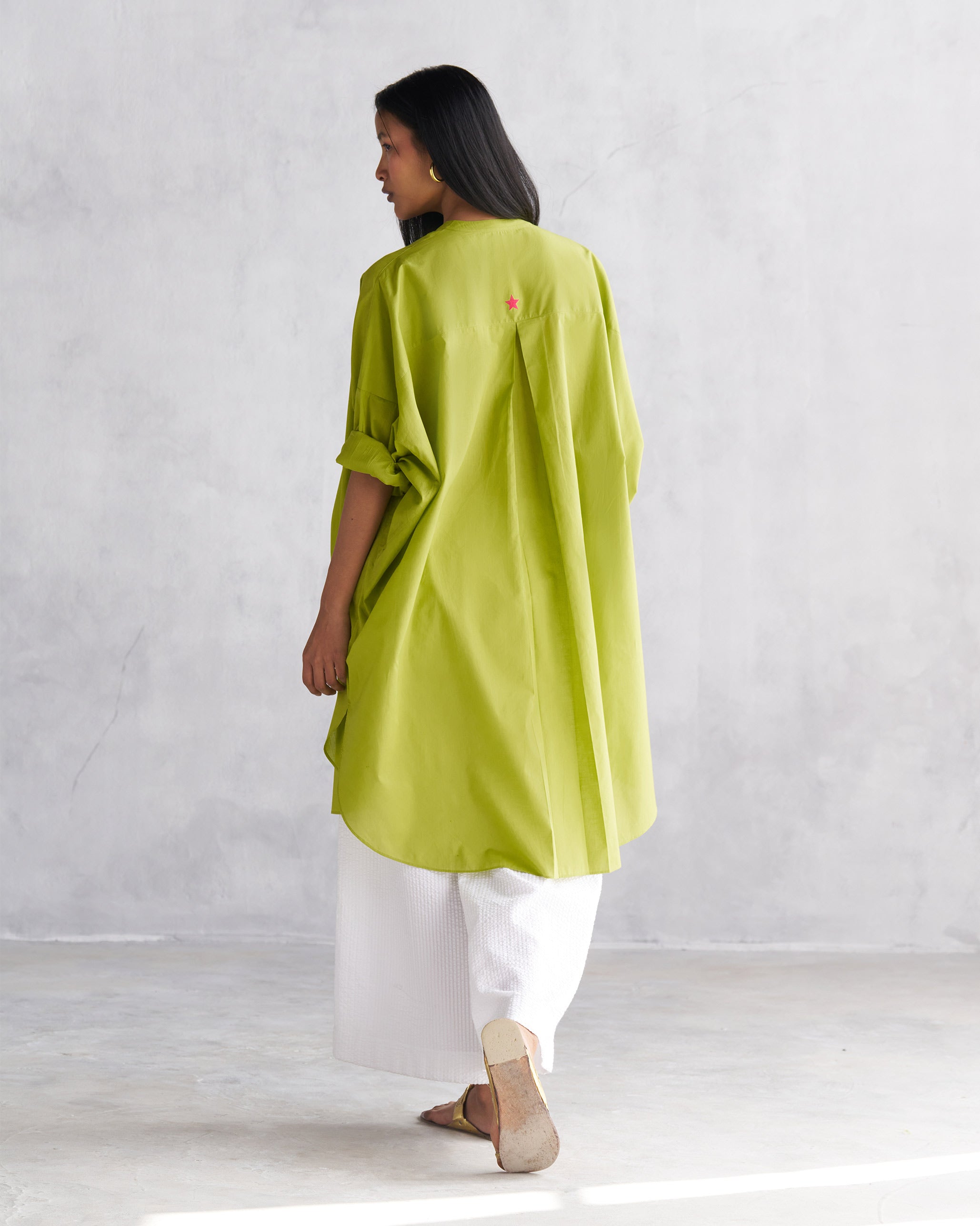 Lazy Sunday Tunic - Lime