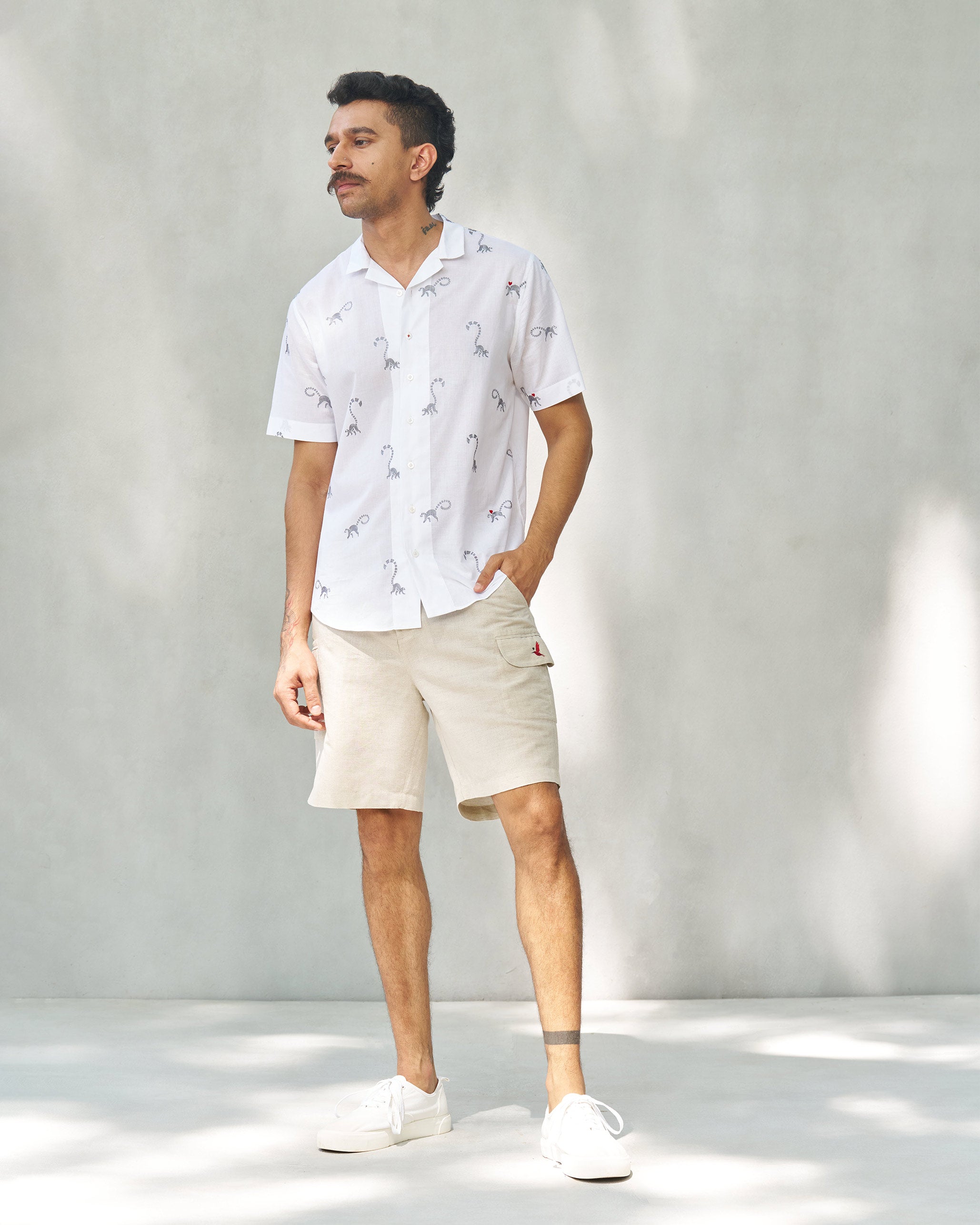 Mistari Shirt - White