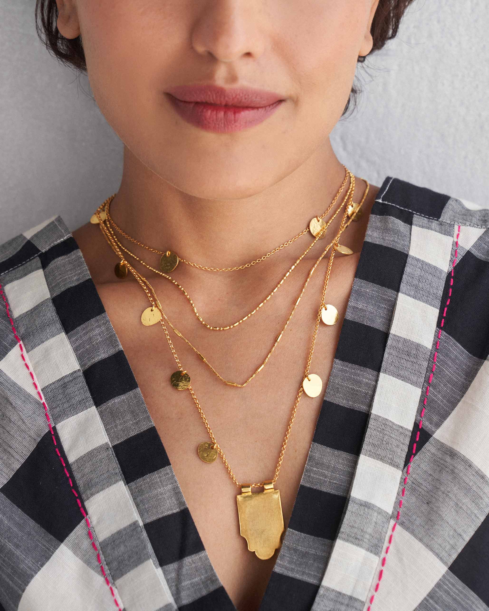 Jhil-mil Necklace - Gold