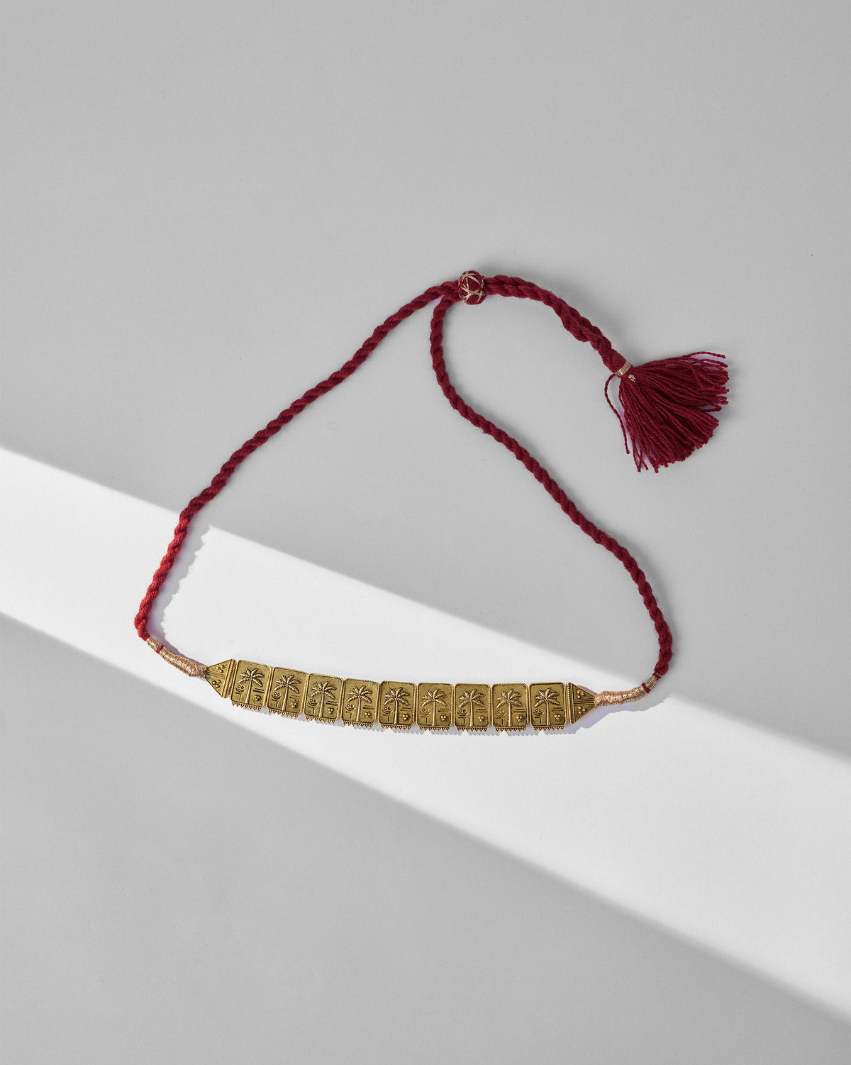 Coco Palm Necklace - Antique Gold