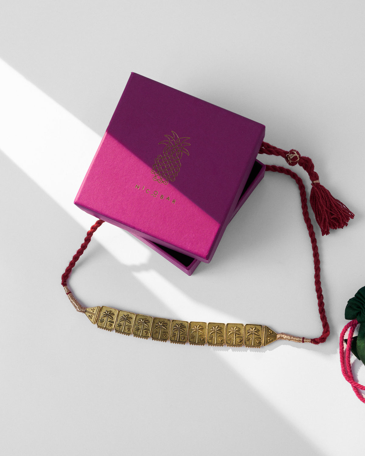 Coco Palm Necklace - Antique Gold