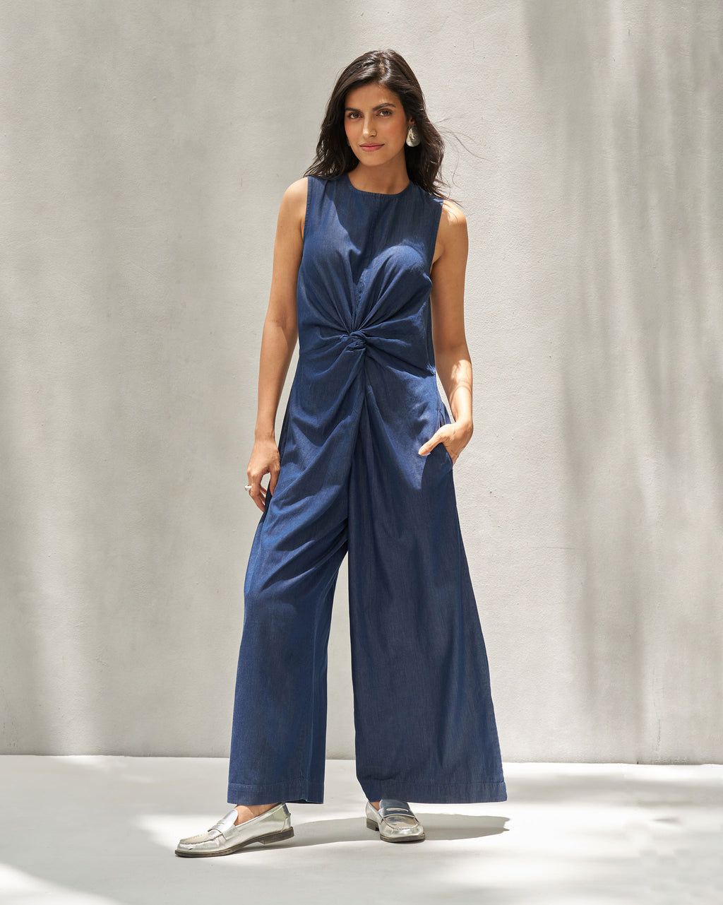 【BAON】Nita Collar Button Denim Sleeveless Long One Piece 81+qOAK8p9L._SY350_QL65_.jpg