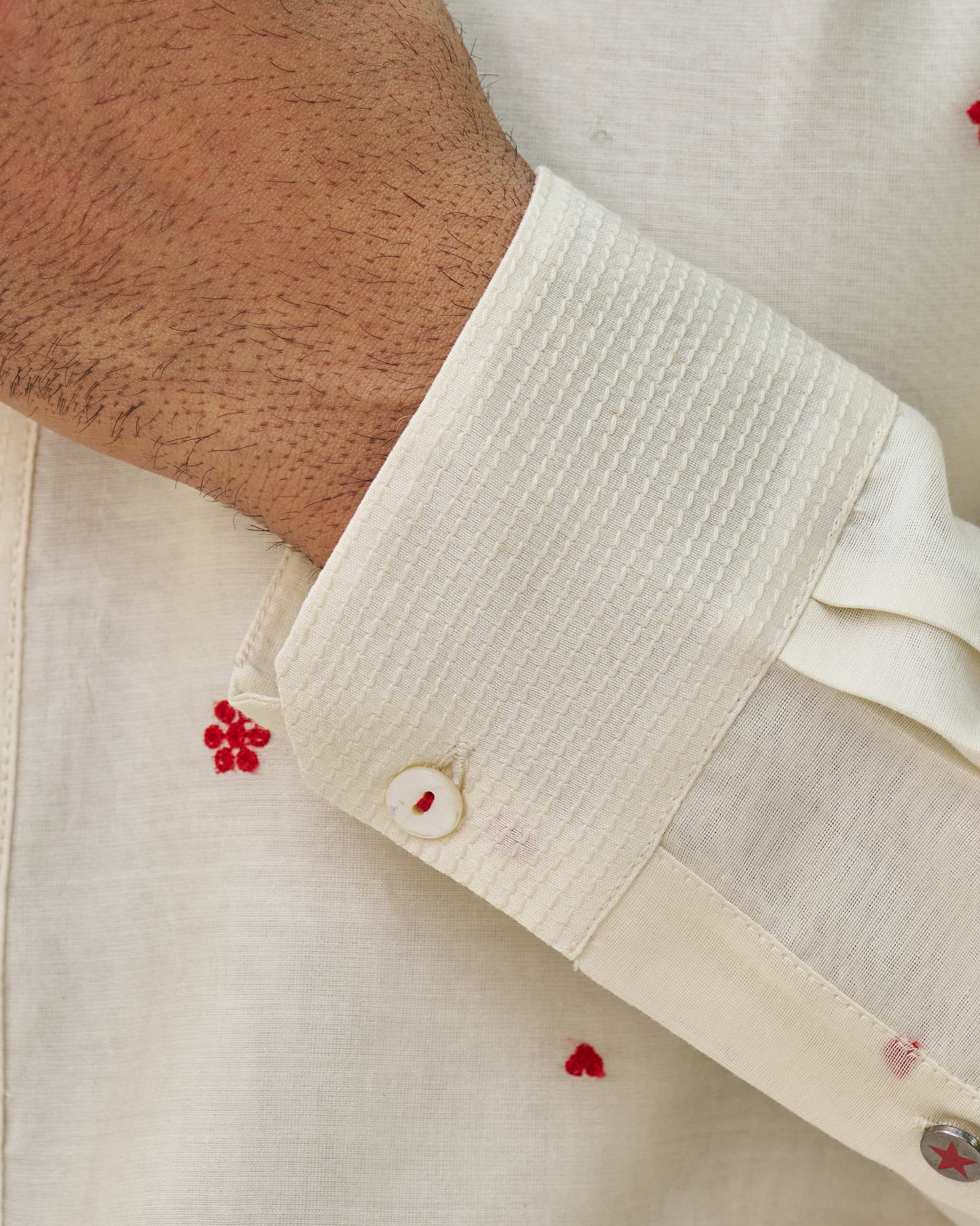 Neckband Kurta - Ivory