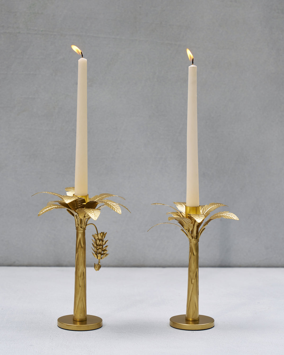 Banana Tree Candle Stands - Set of 2