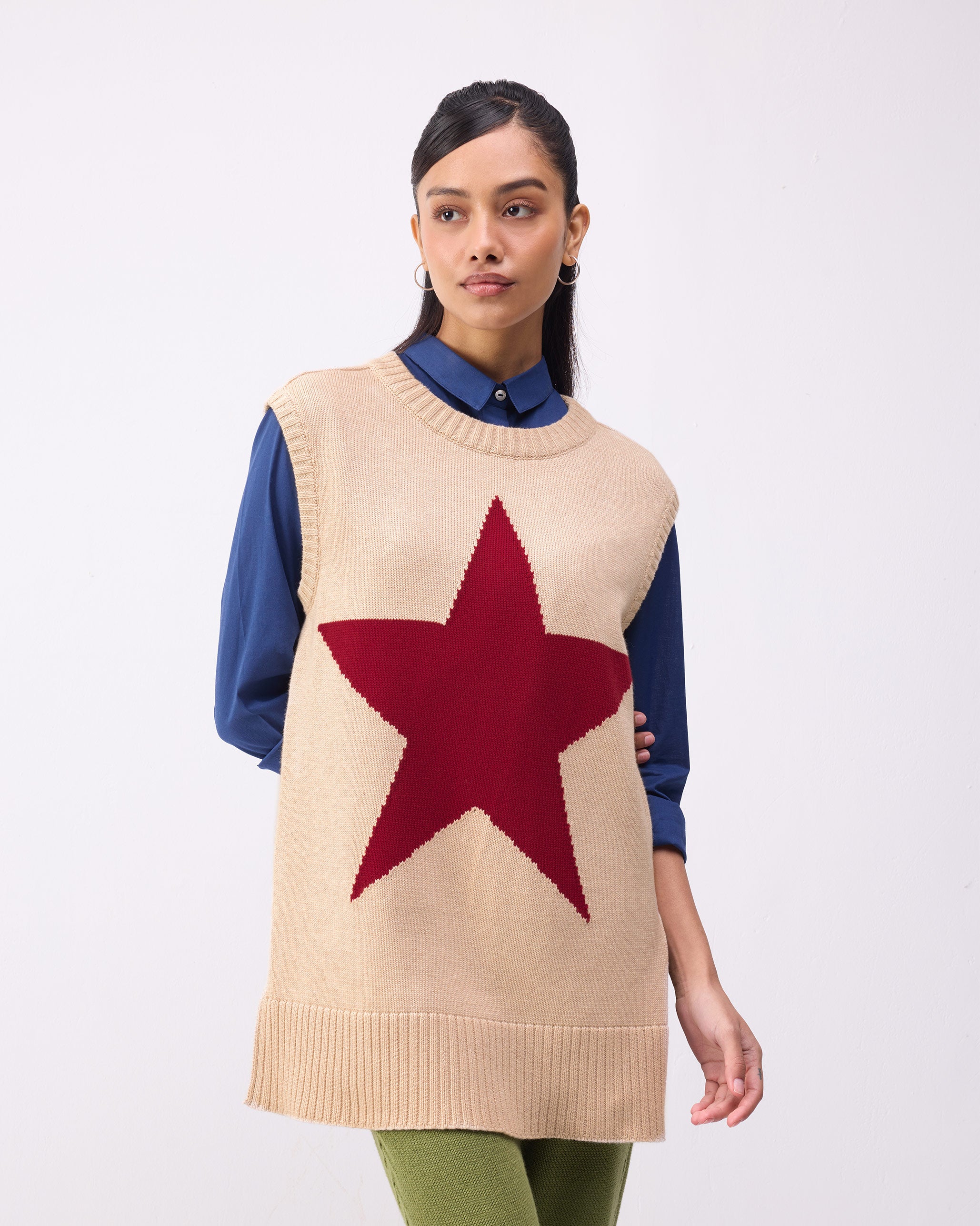 Ronnie Round Neck Sweater - Oatmeal