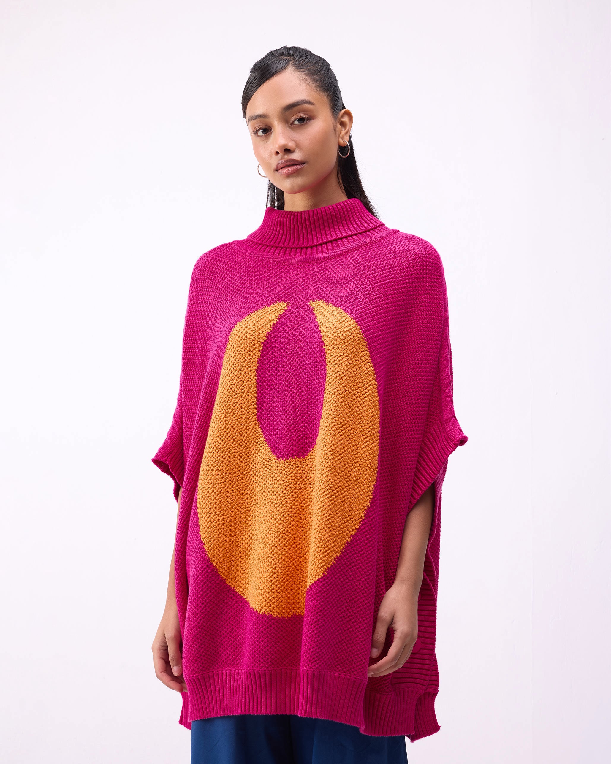 Baggy Sweater - Fuchsia