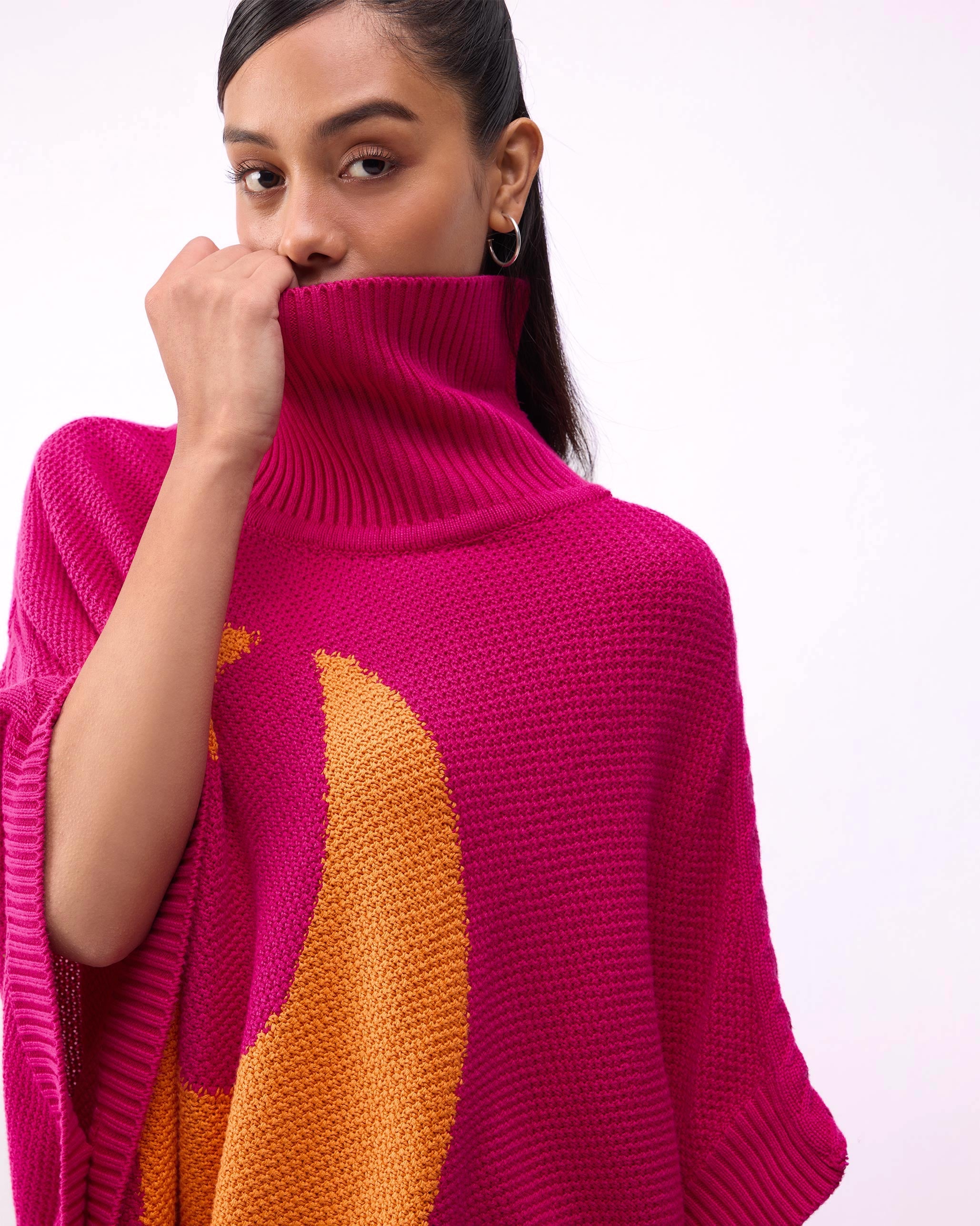 Baggy Sweater - Fuchsia
