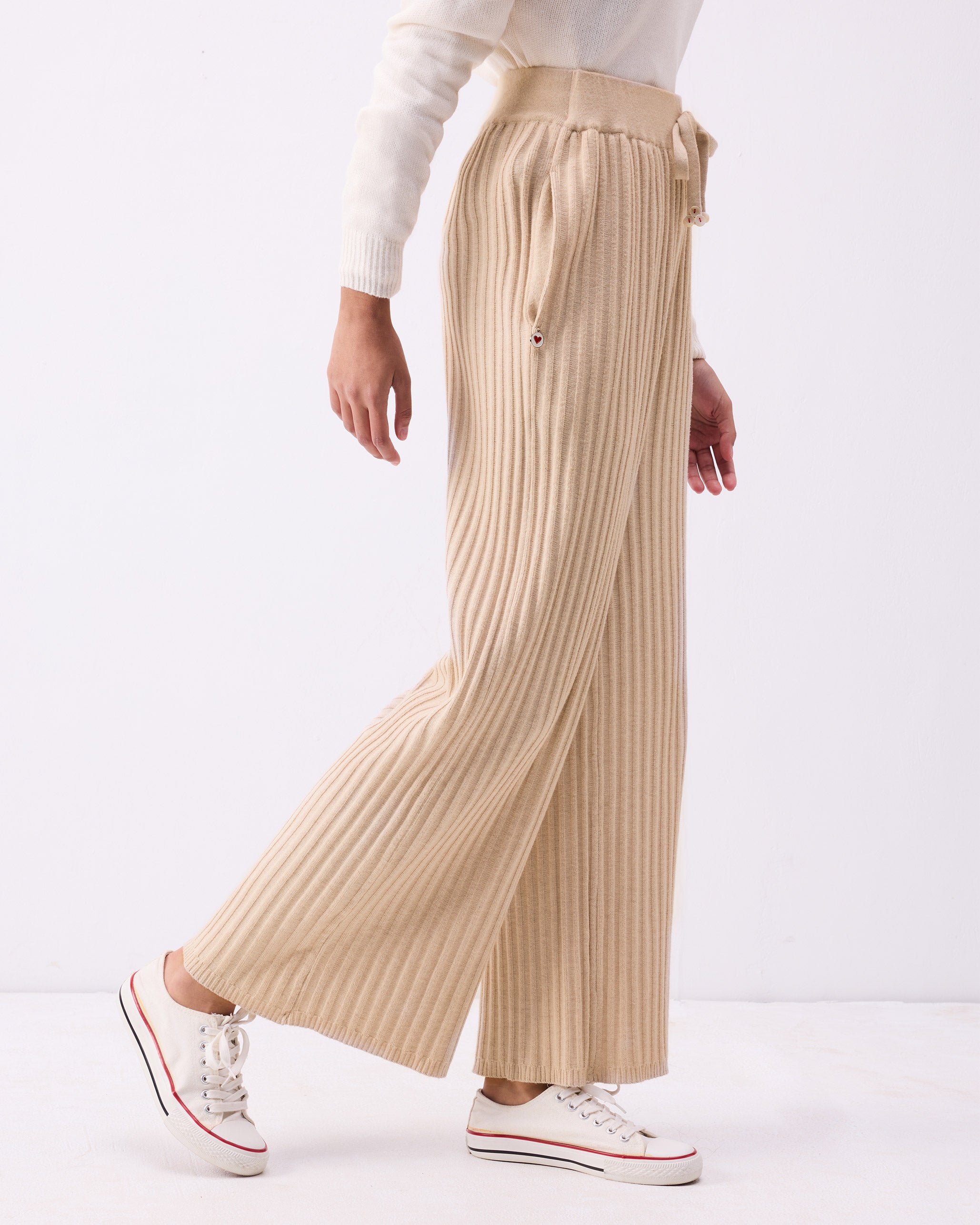 Stripey Pants - Oatmeal