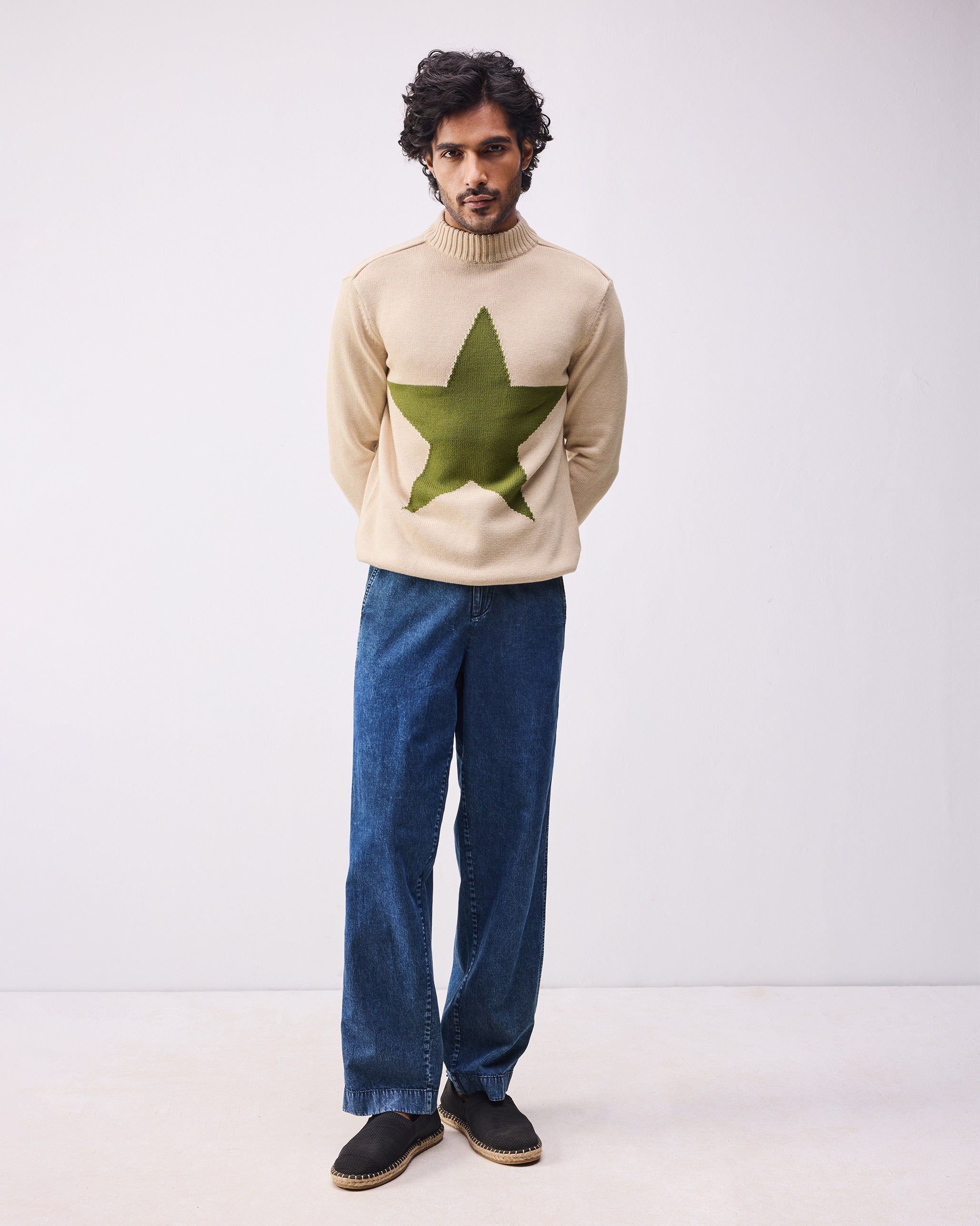 Star Sweater - Oatmeal