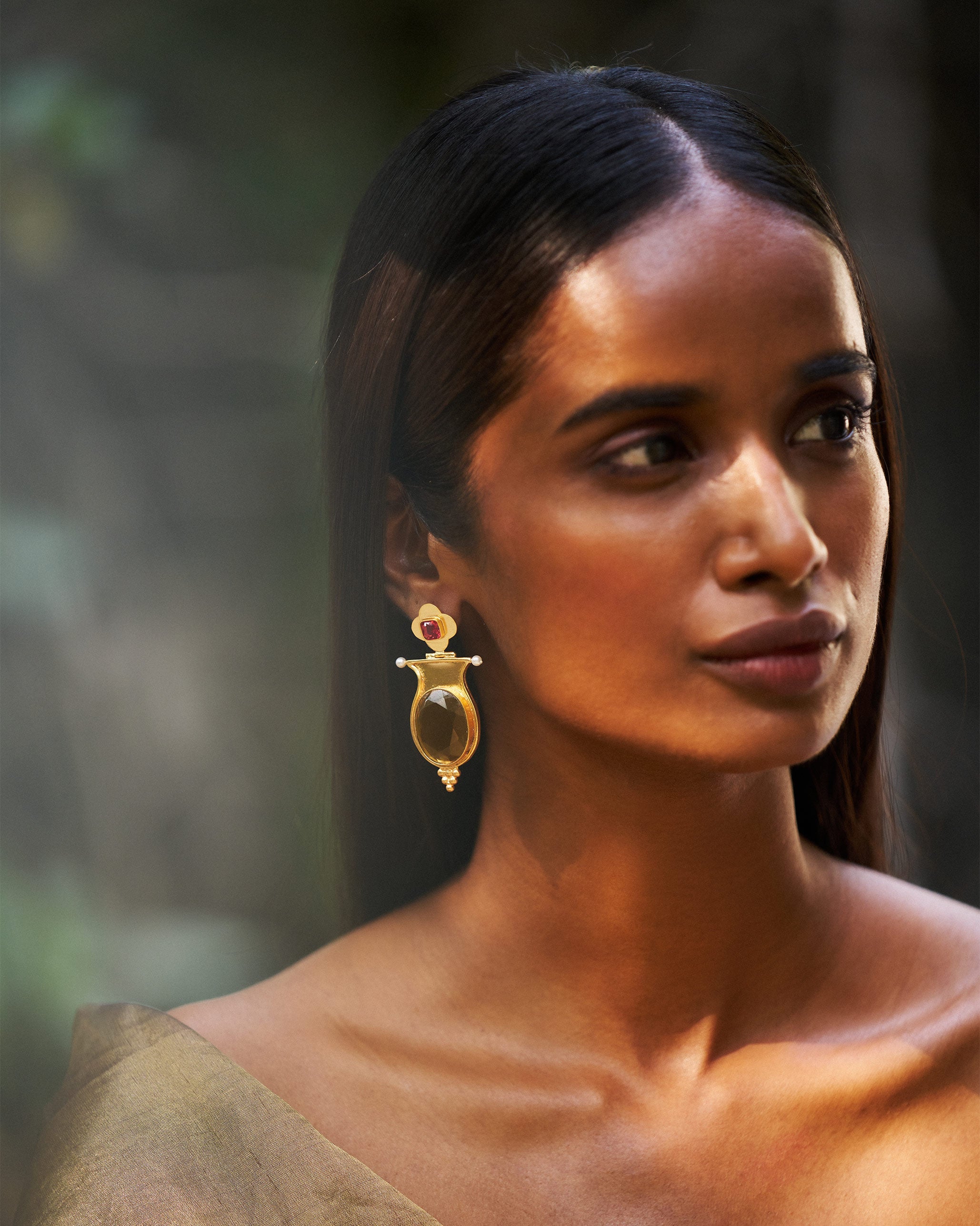 Eden Drop Earrings - Gold