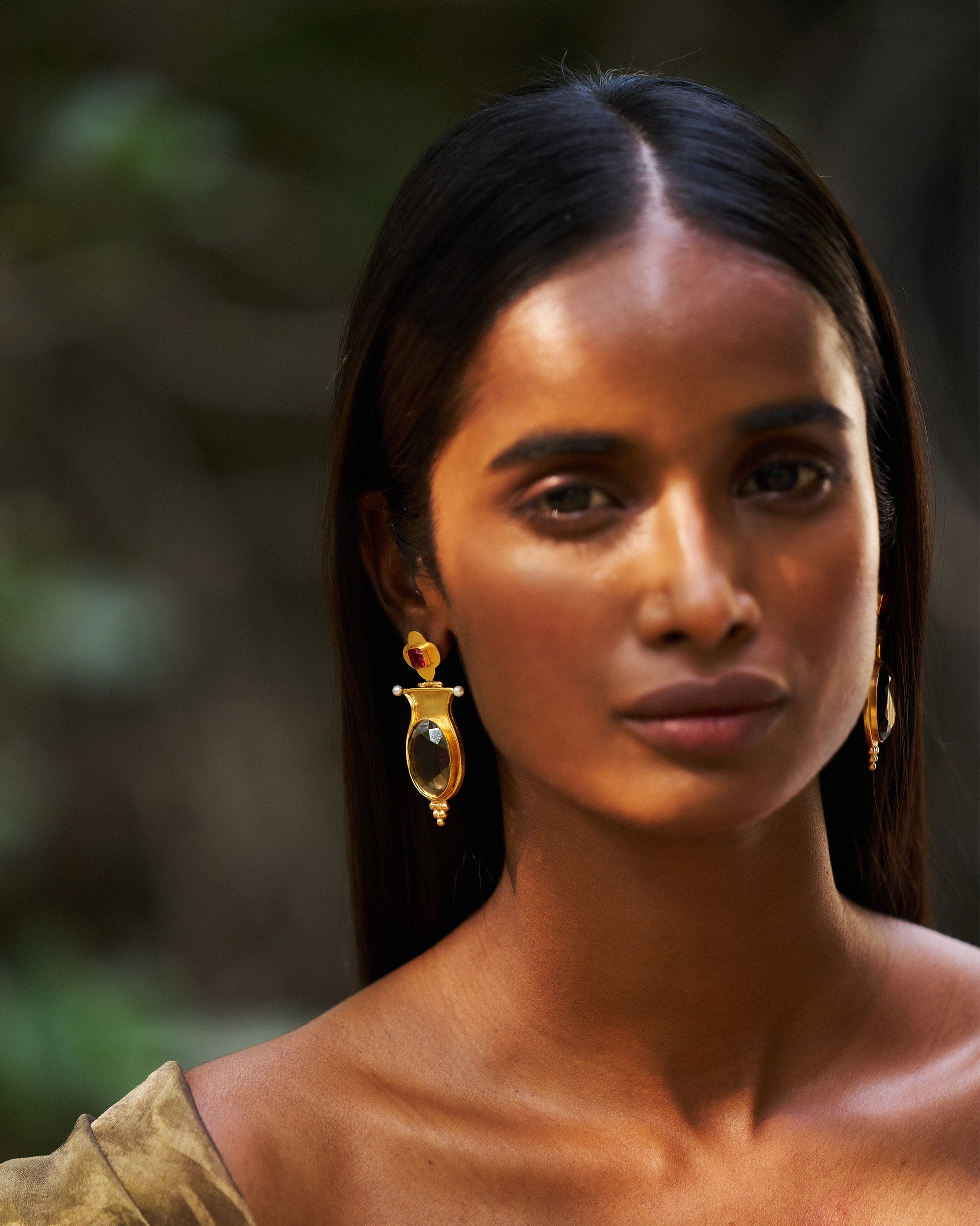 Eden Drop Earrings - Gold