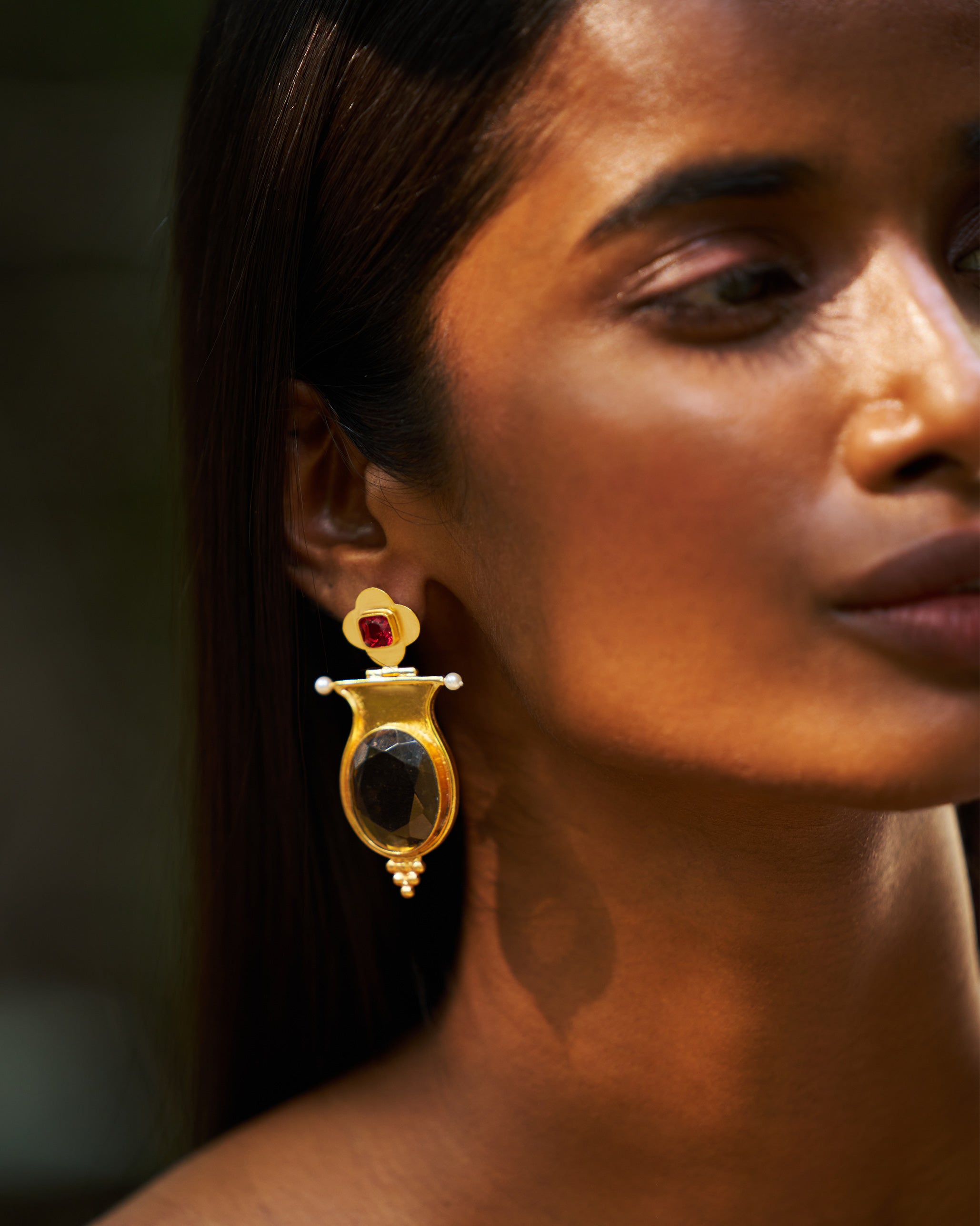 Eden Drop Earrings - Gold