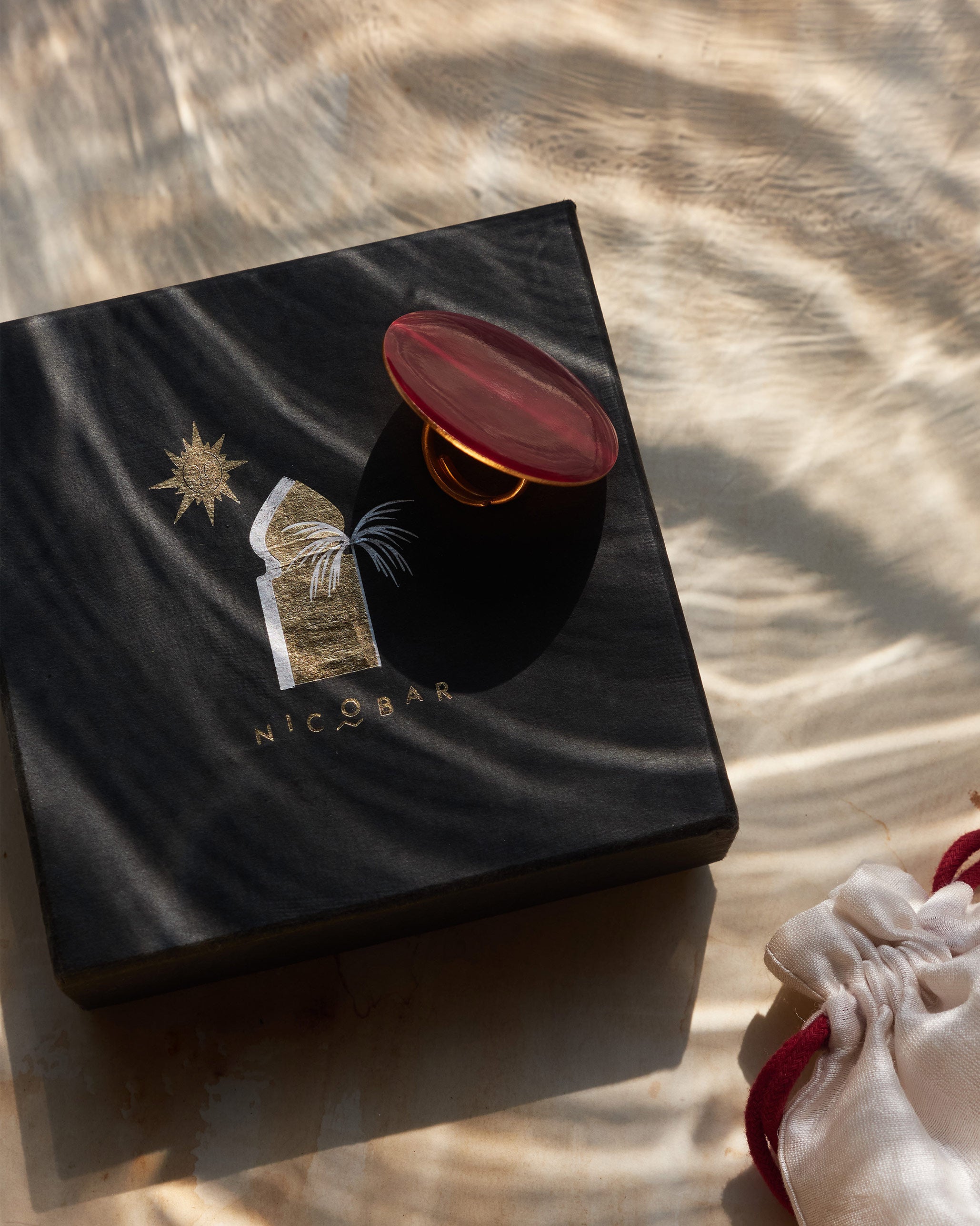 Dot Ring - Red & Gold