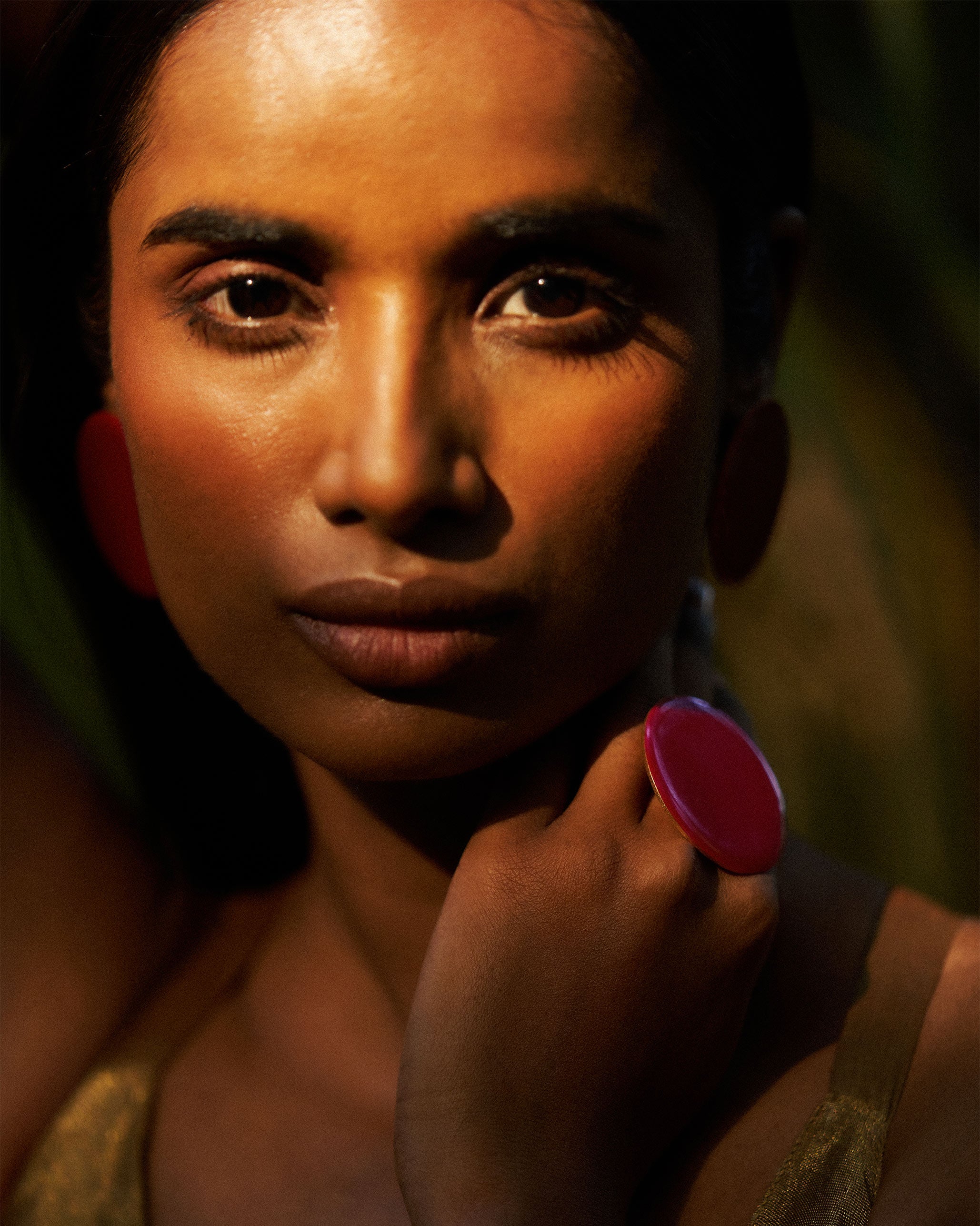 Dot Ring - Red & Gold