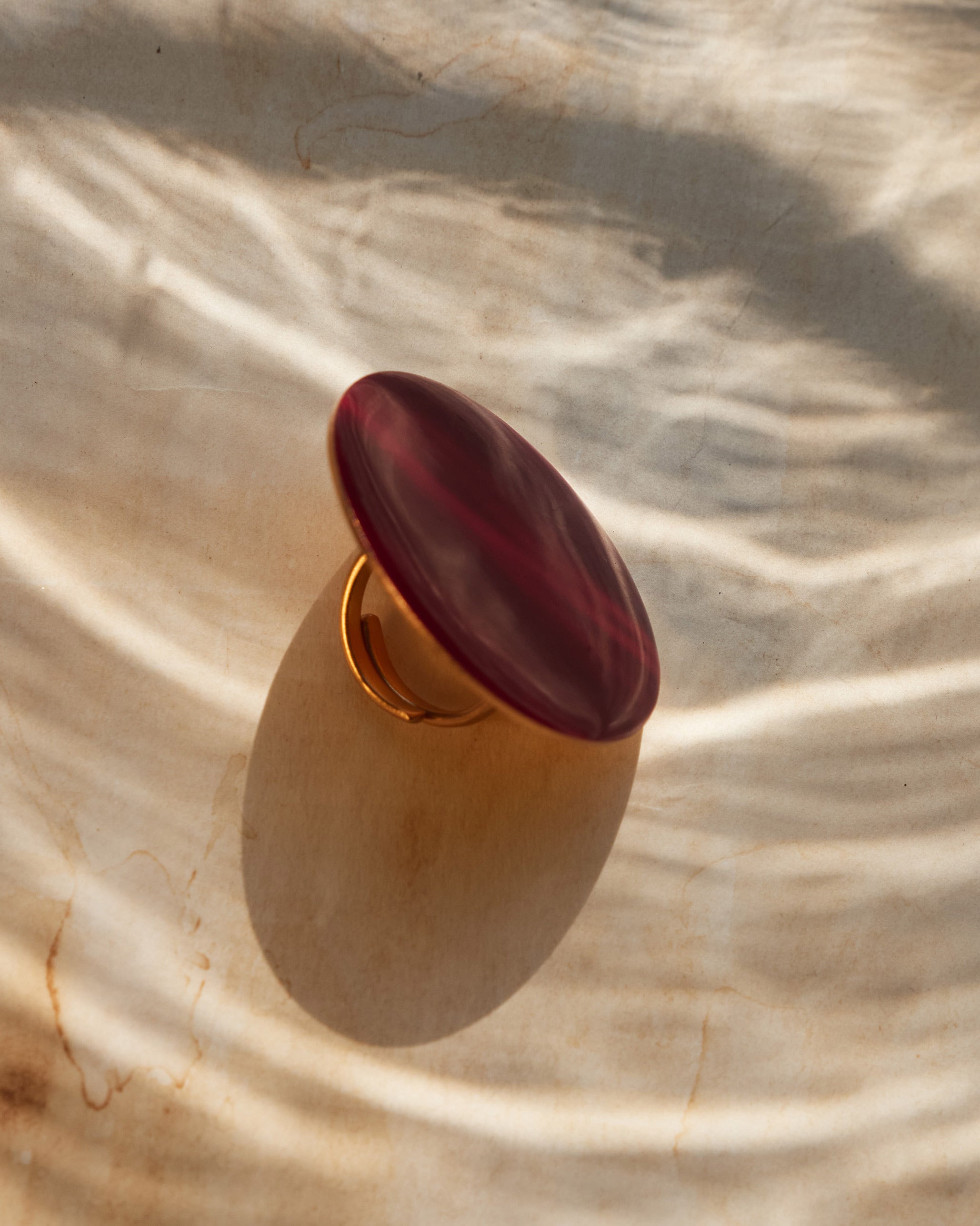 Dot Ring - Red & Gold