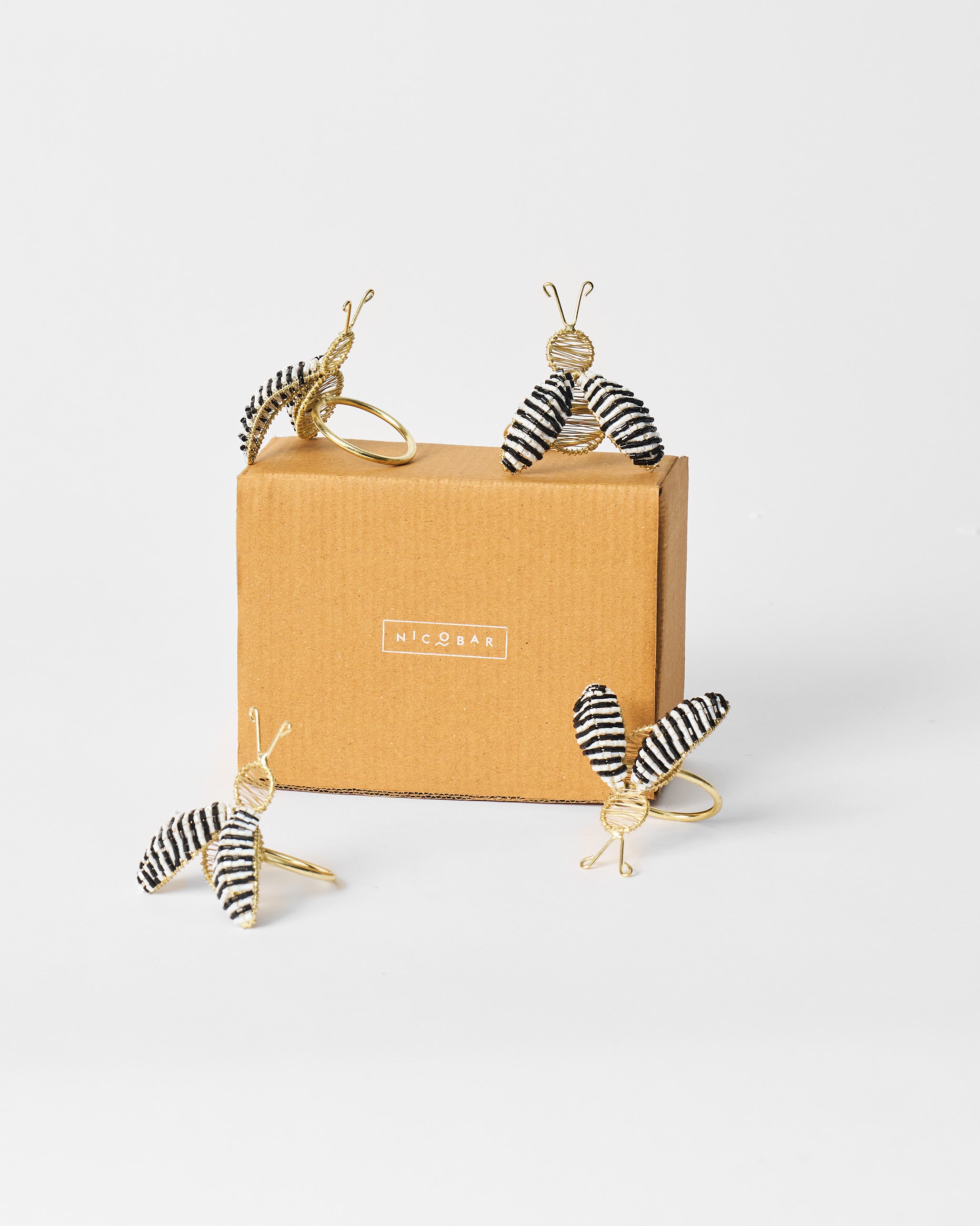 Bee Napkin Ring - Set of 4