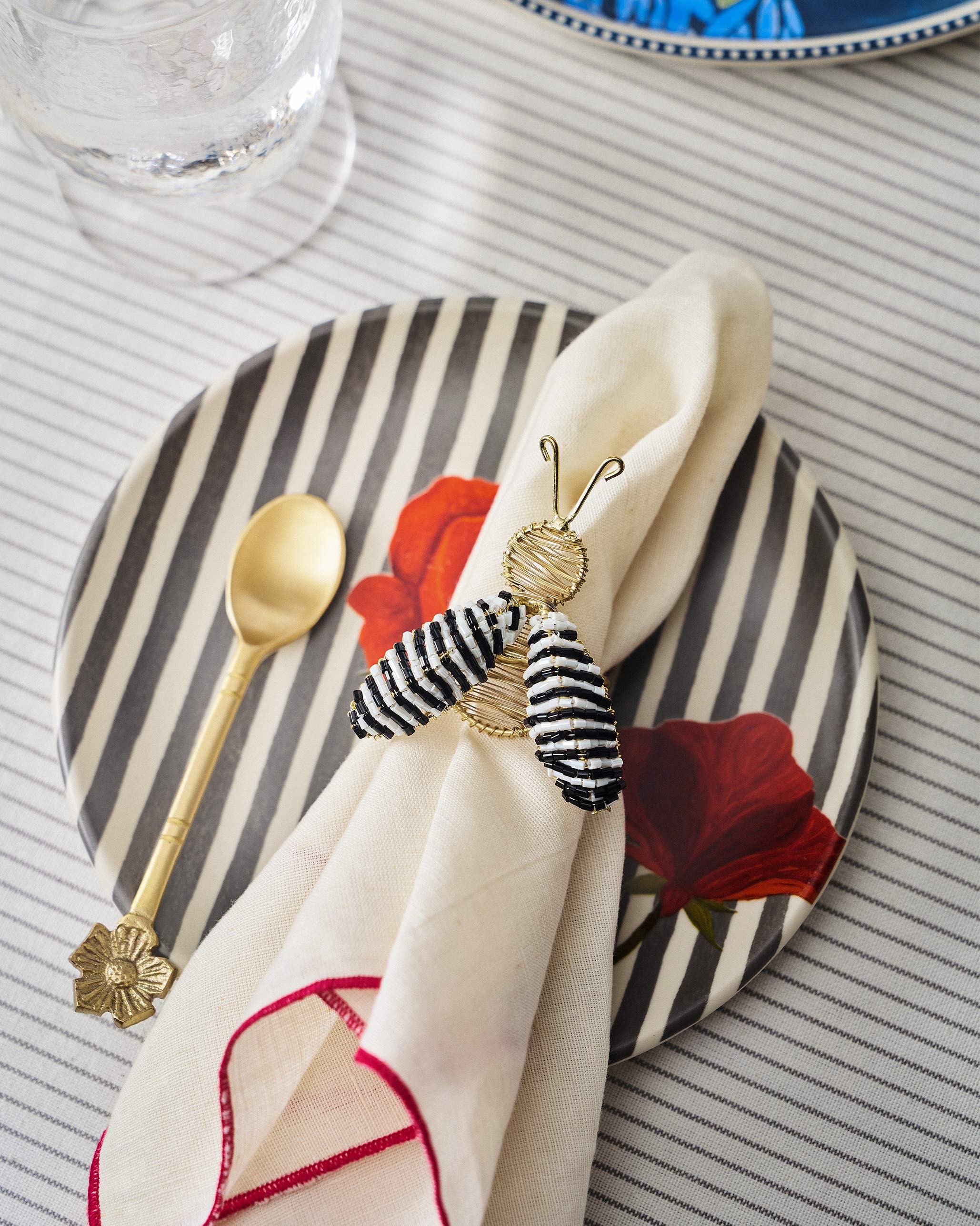 Bee Napkin Ring - Set of 4