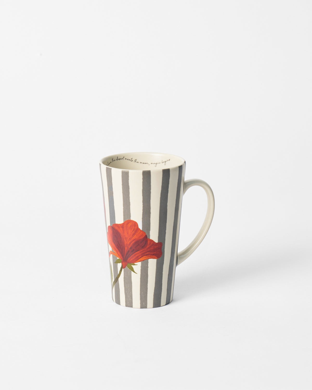 Striped Poppy Tall Mug