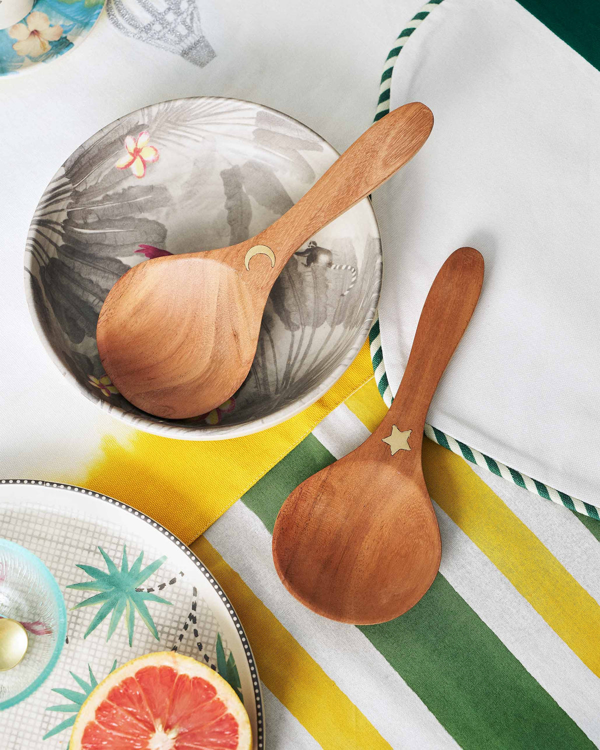 Chand Sitara Serving Spoon - Set of 2