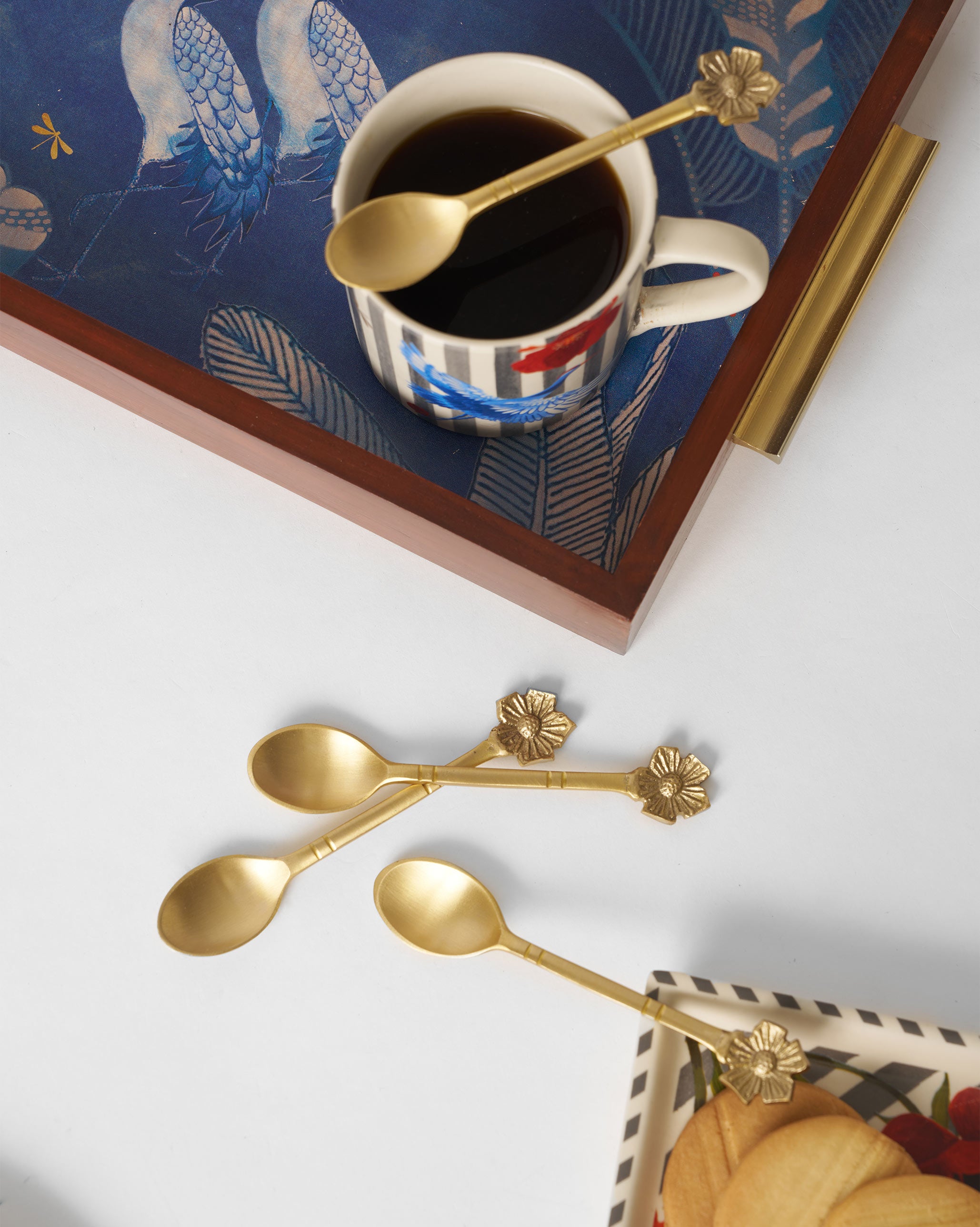 Poppy Dessert Spoon - Set of 4