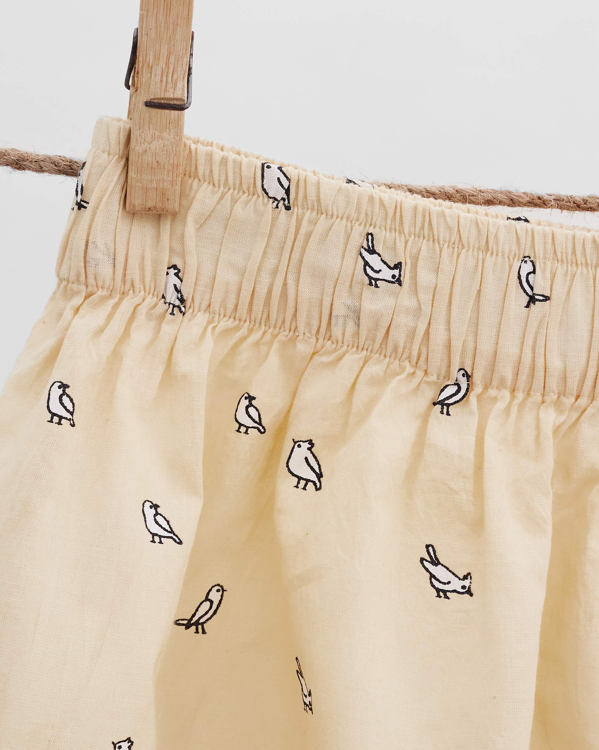 Lovebirds Boxers (Set of 2) - White & Beige