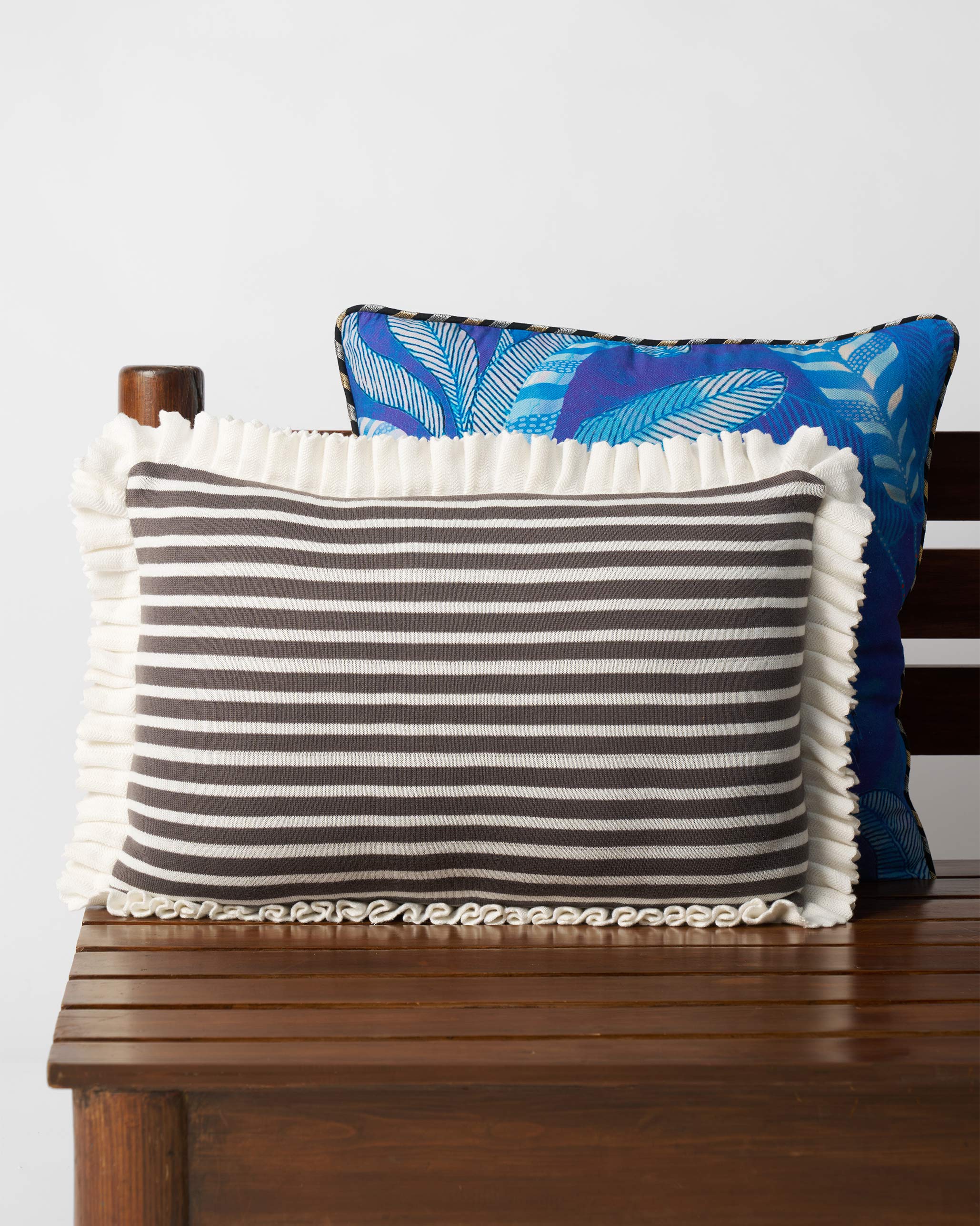 Quilted Dragonfly Cushion Cover - Ivory