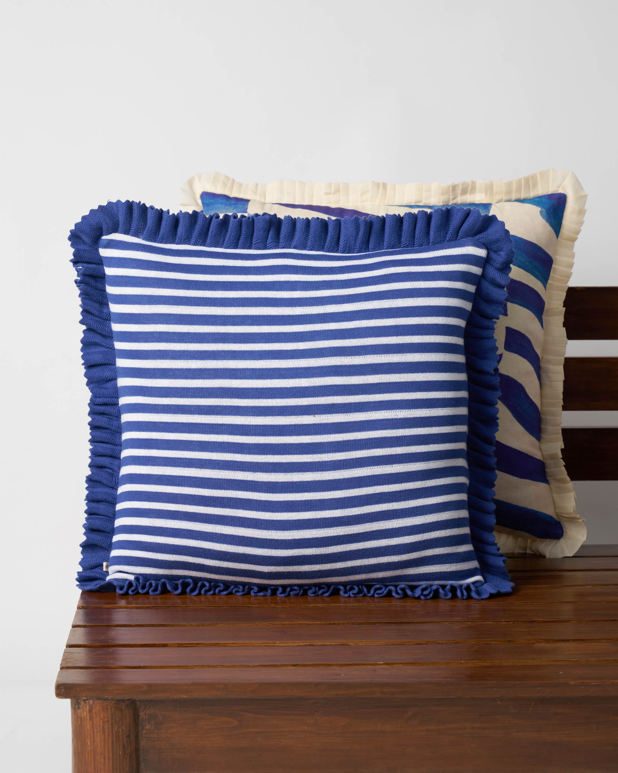 Jewelled Palm cushion cover - Blue