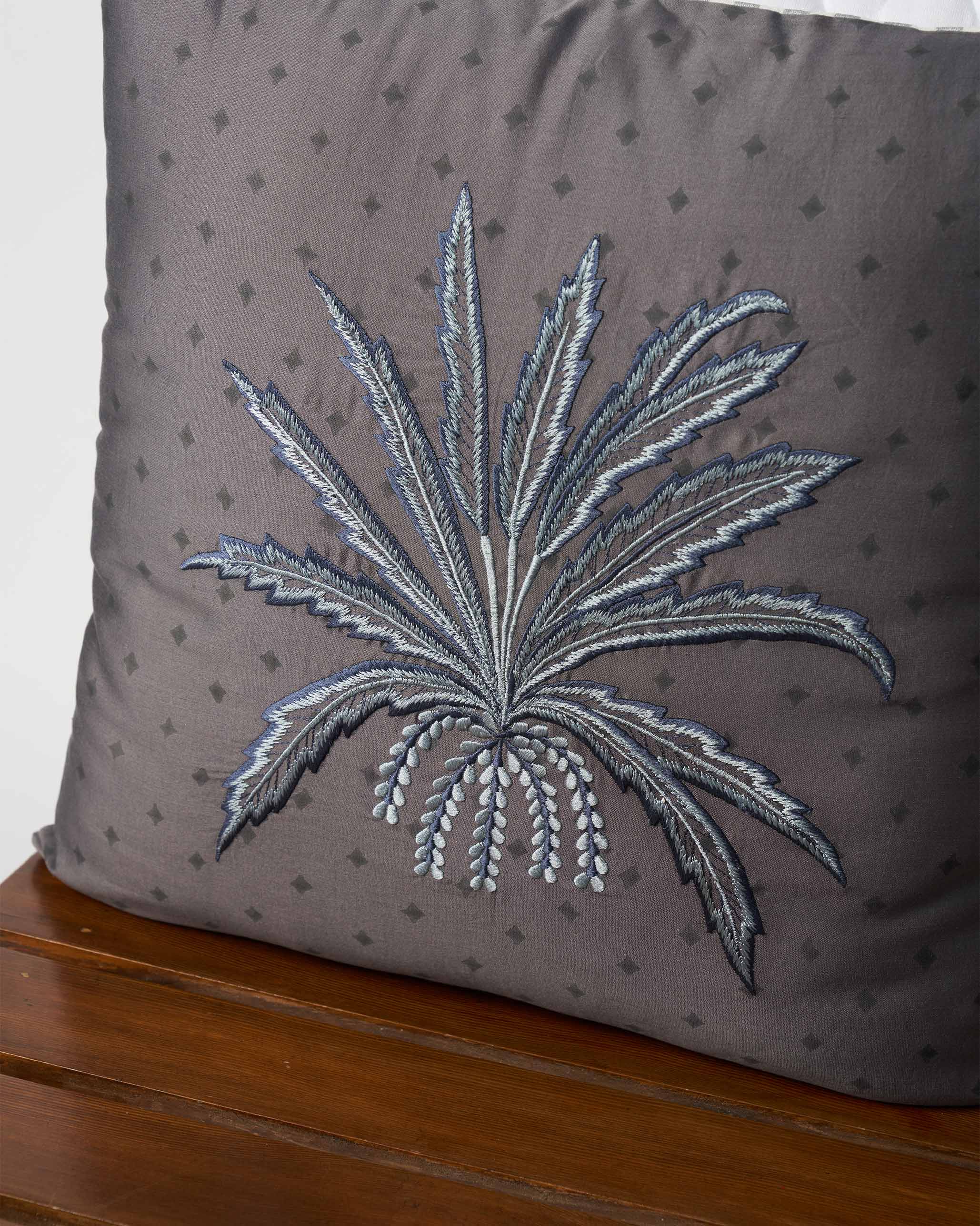 Monochrome Fern Cushion Cover