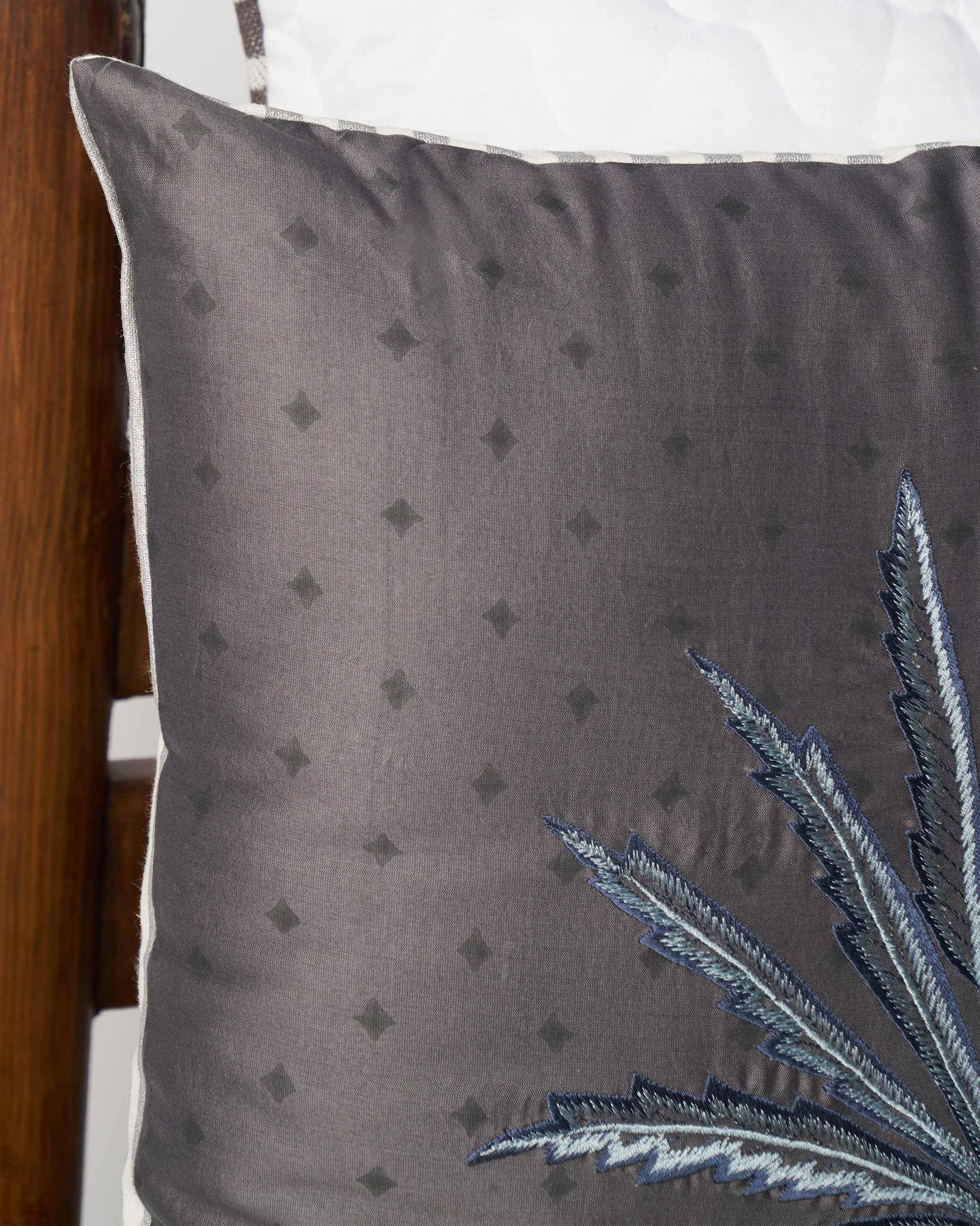 Monochrome Fern Cushion Cover