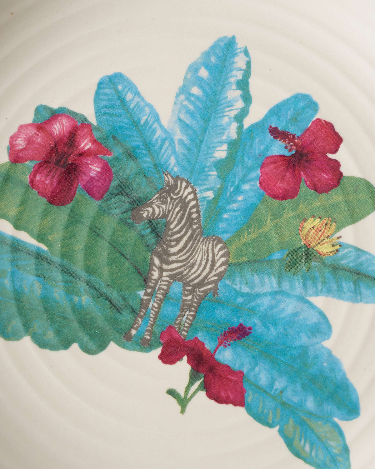 Zebra Lush Pasta Plate