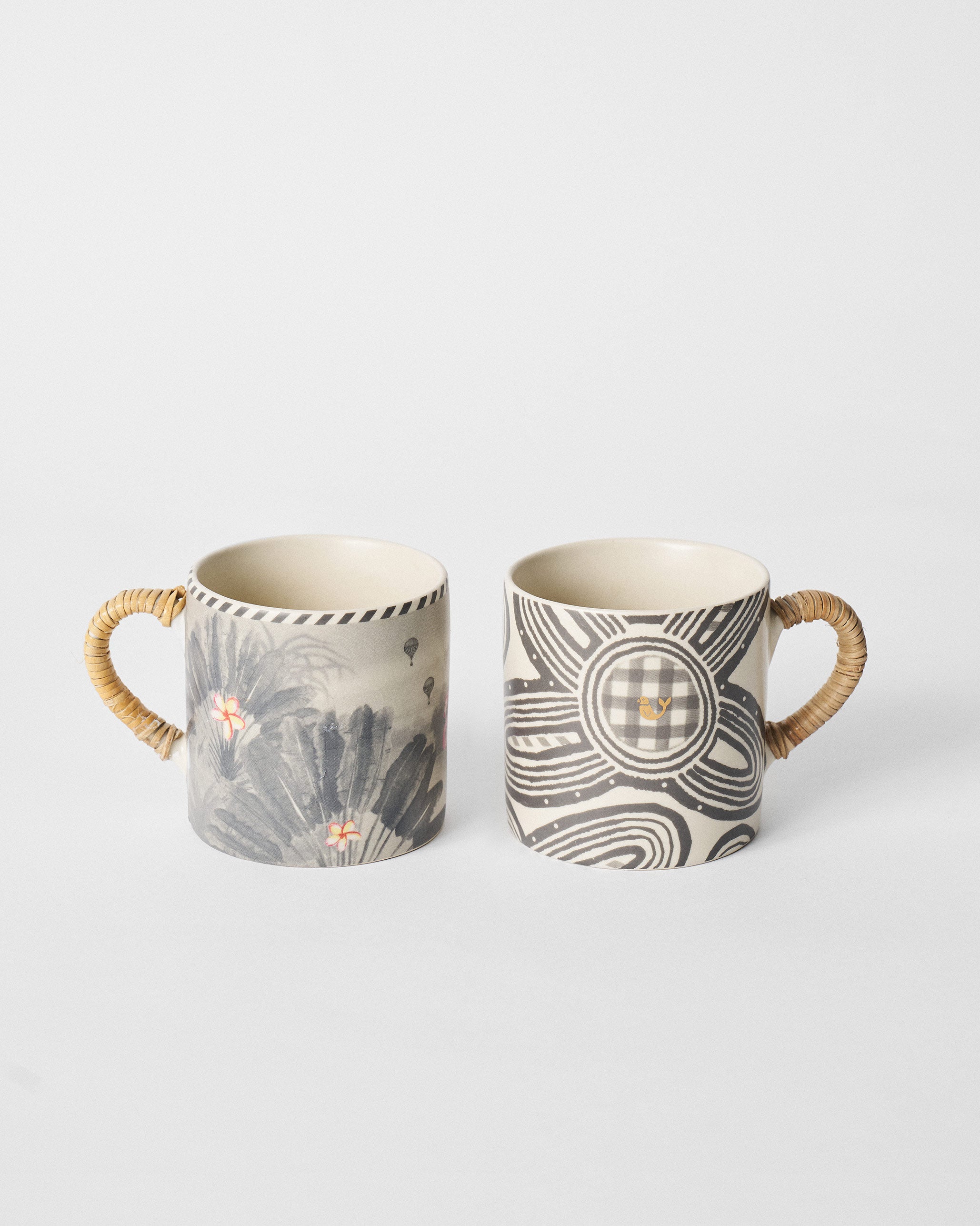 Flamingo Lush Straight Mug - Set of 2