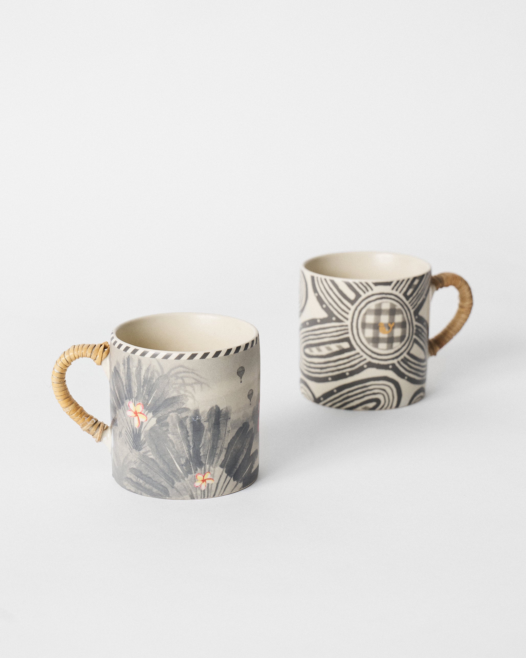 Flamingo Lush Straight Mug - Set of 2