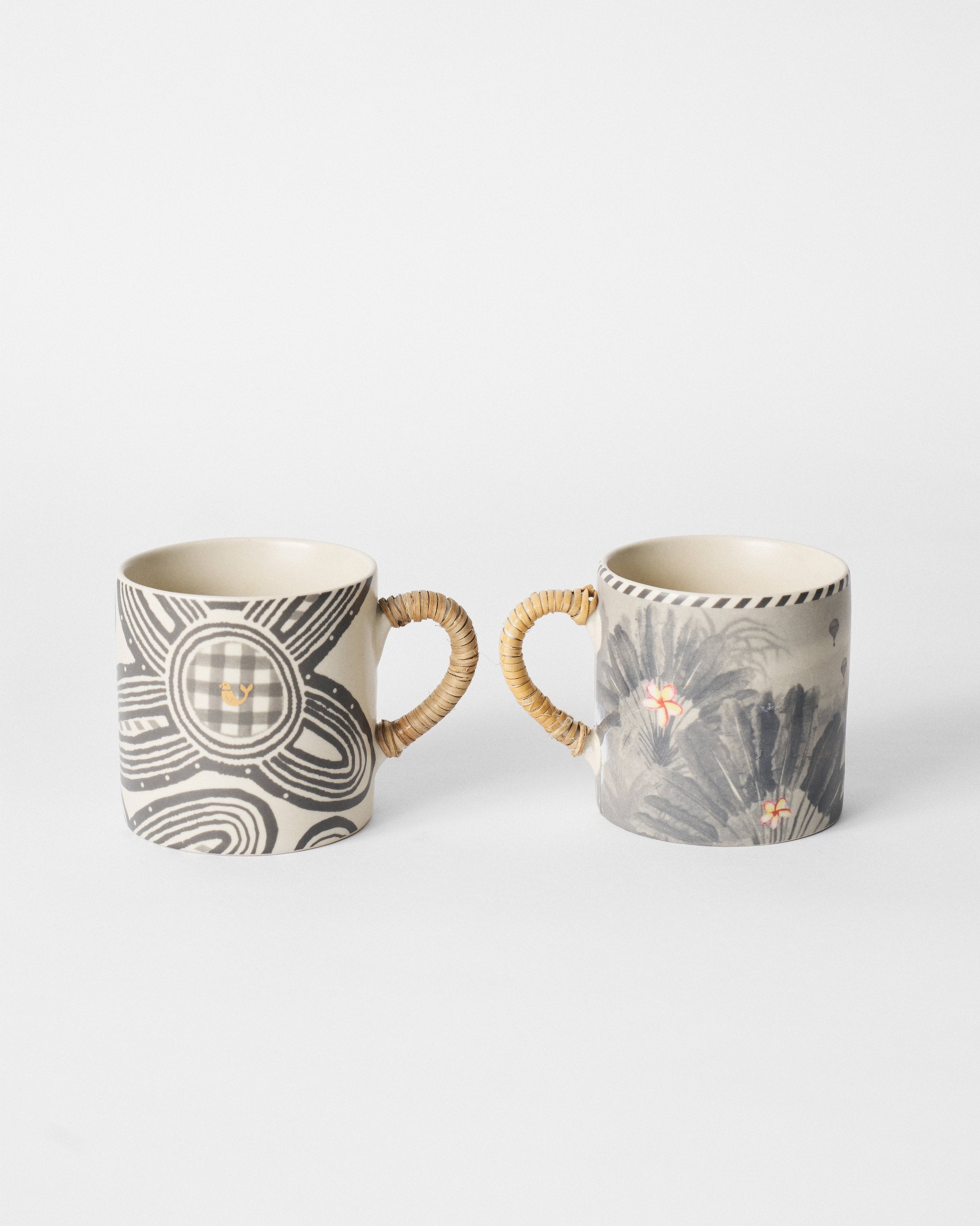 Flamingo Lush Straight Mug - Set of 2