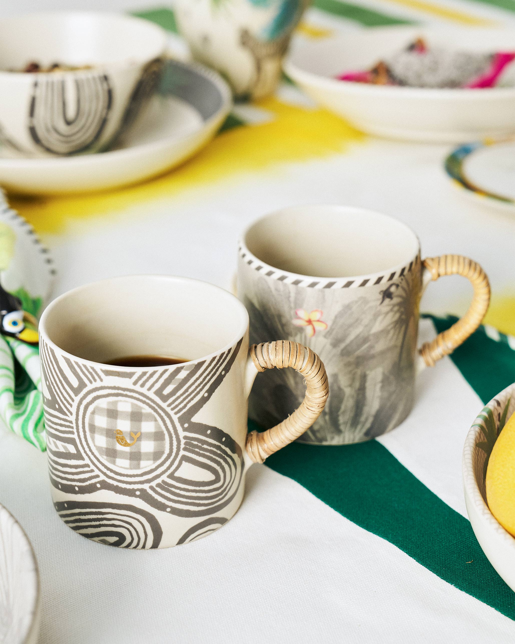 Flamingo Lush Straight Mug - Set of 2