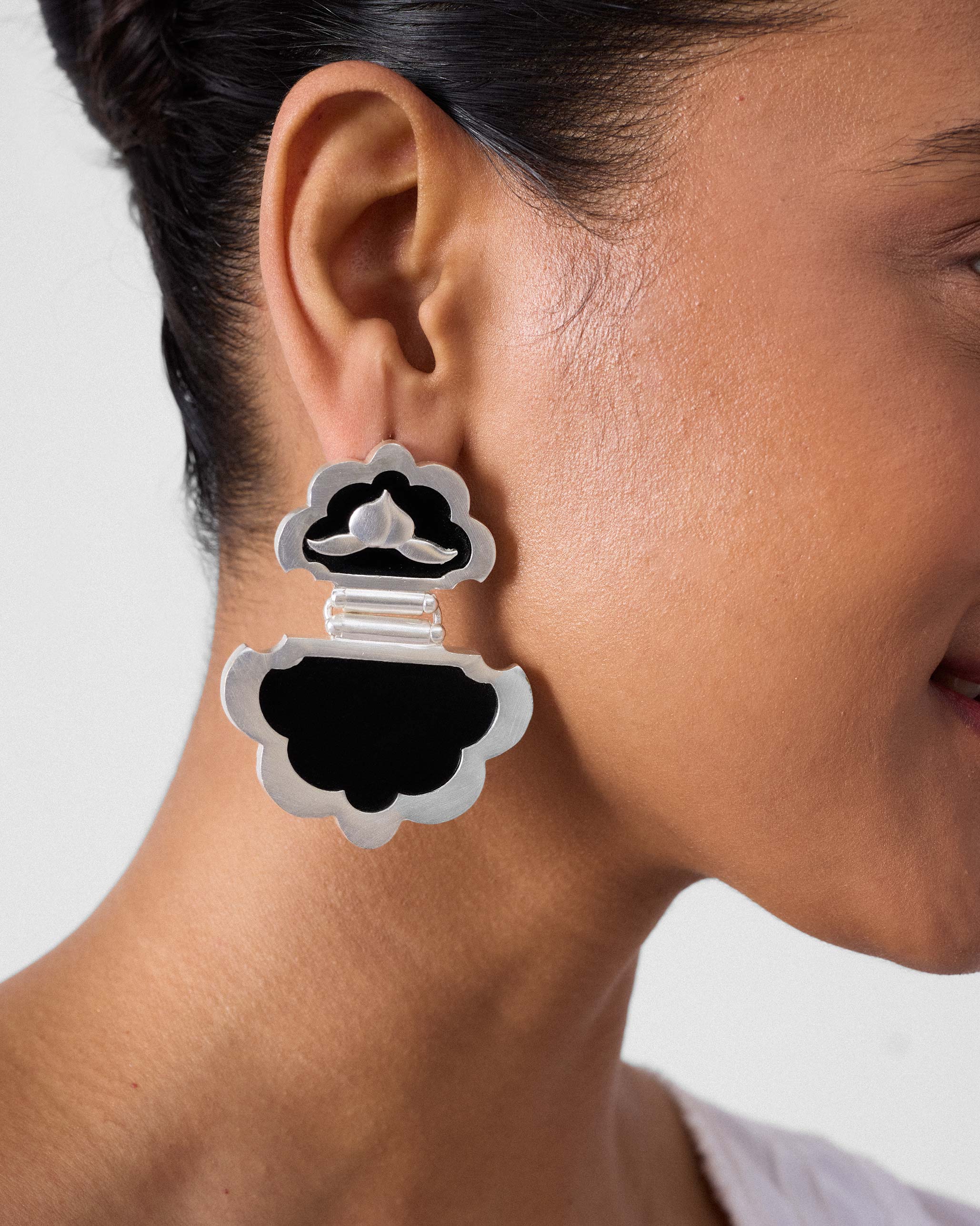 Kamal Earrings - Silver
