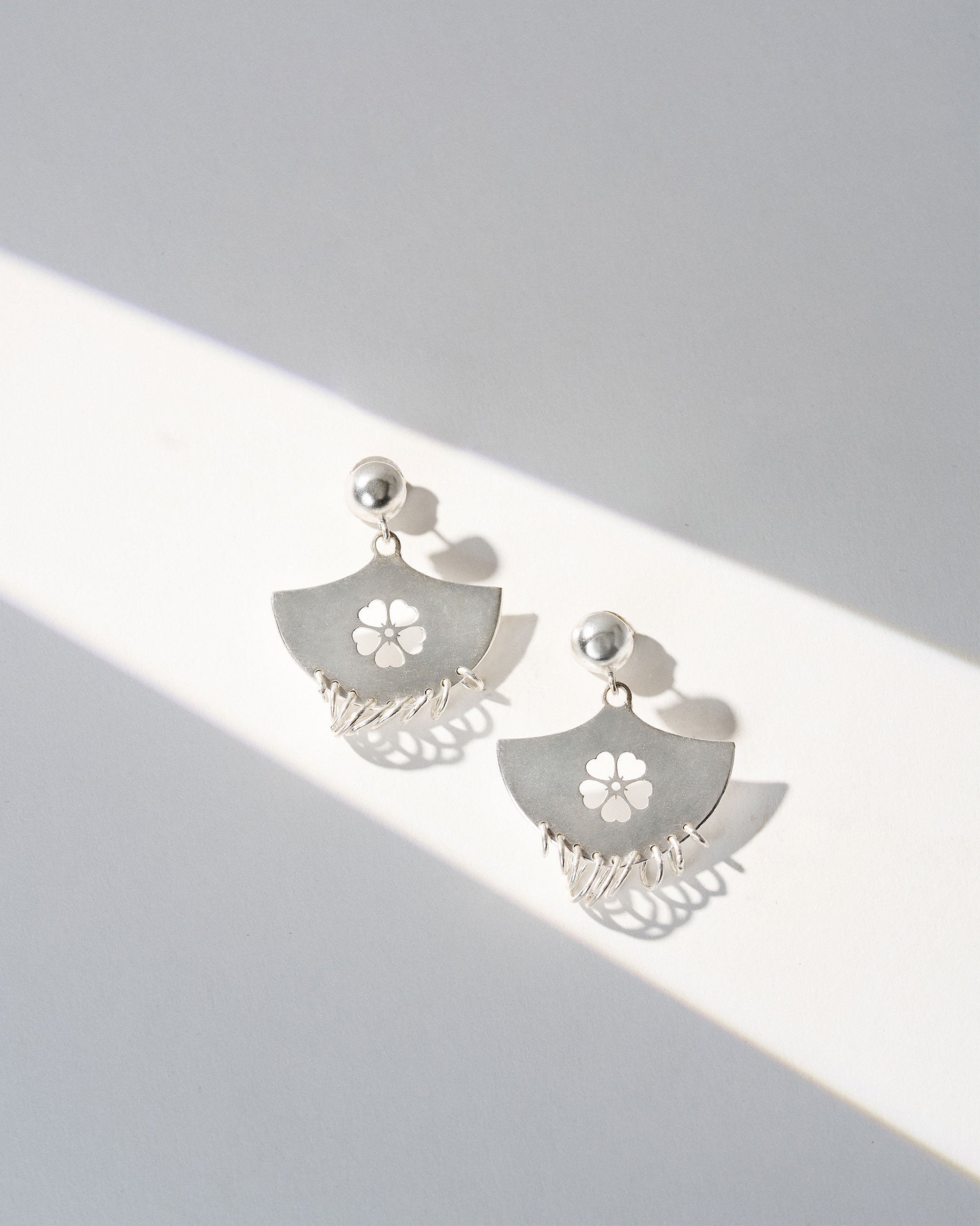 Teer Earrings - Silver