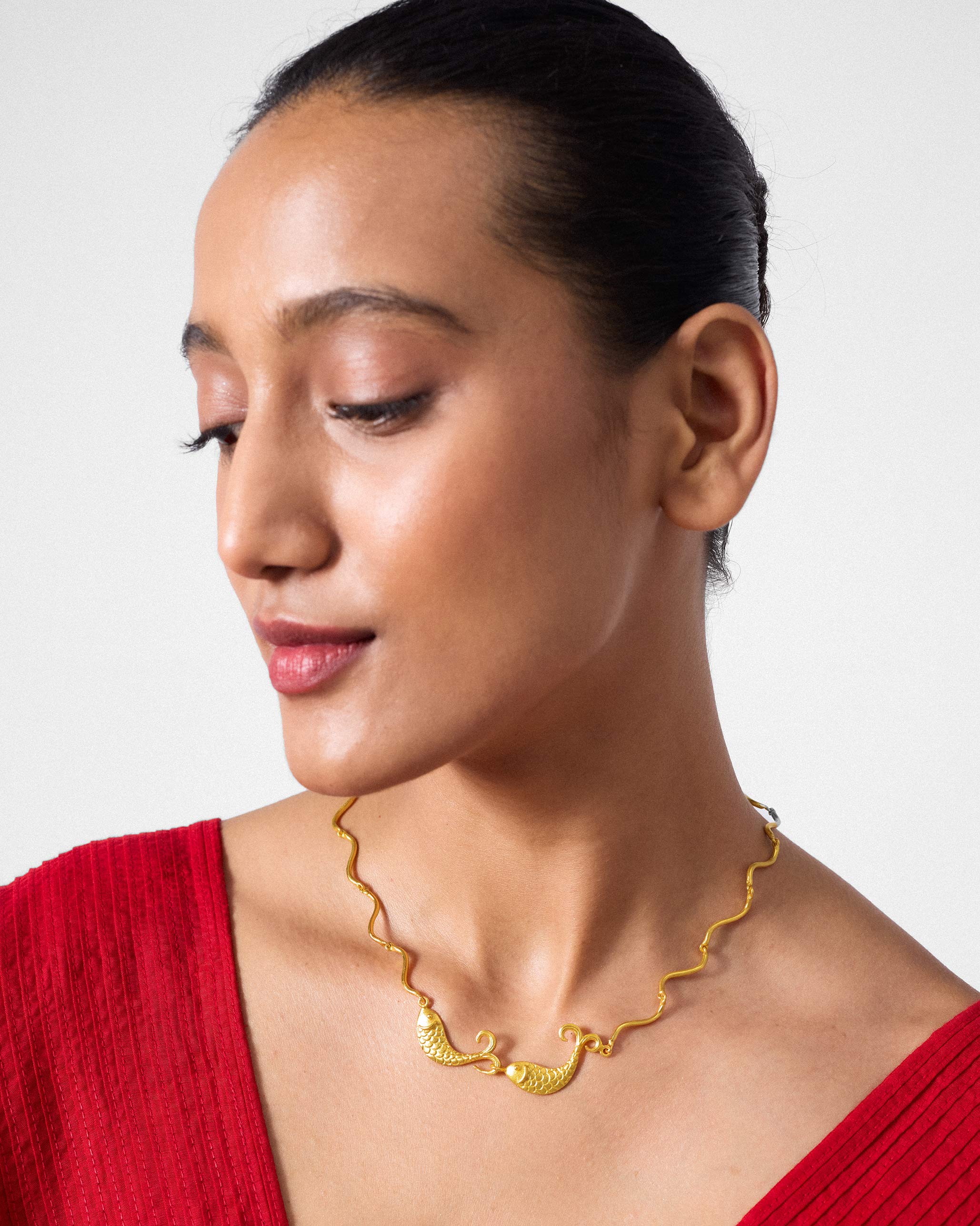 Meen Necklace - Gold