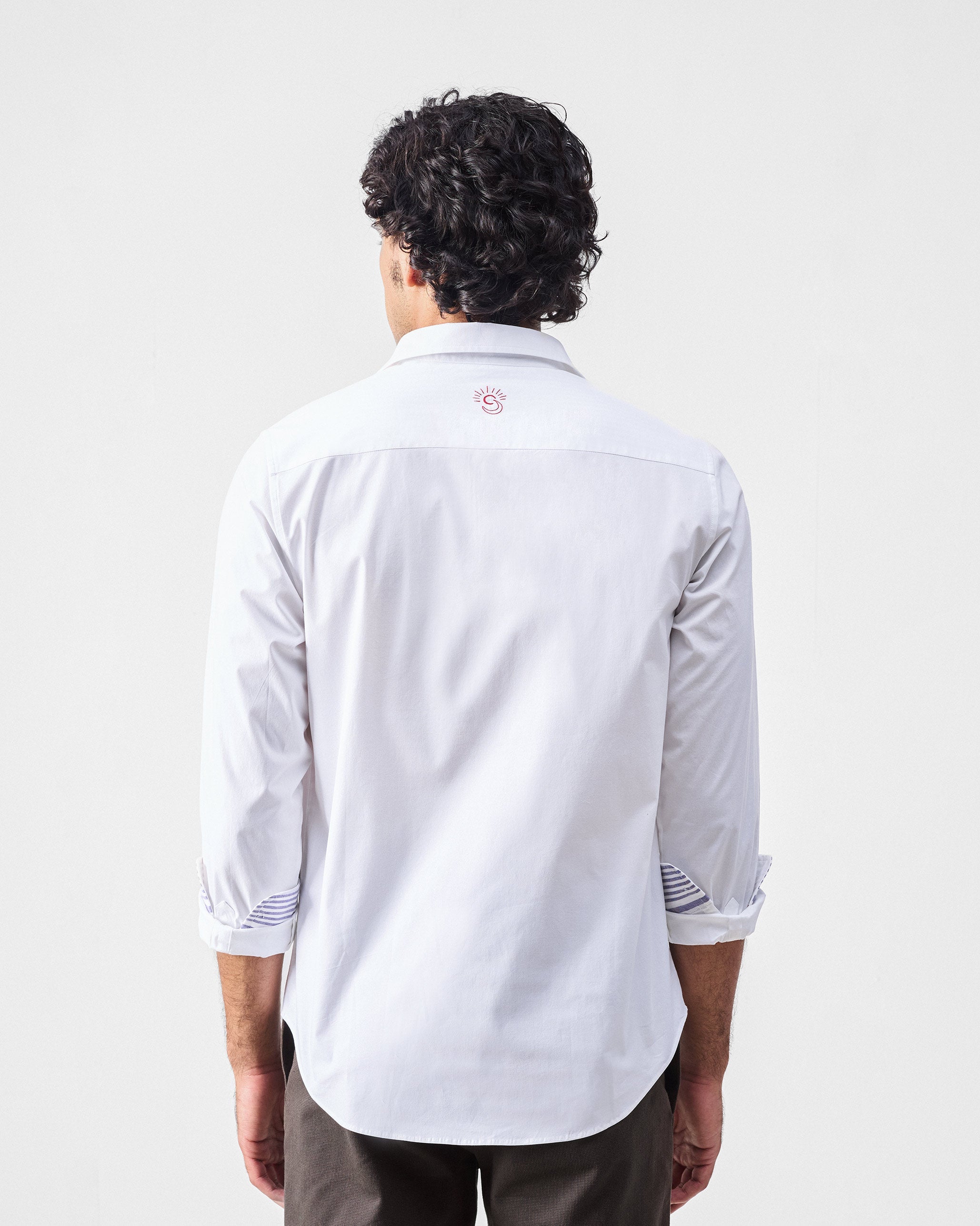 Kayobi Shirt Set (White & Black & Olive)