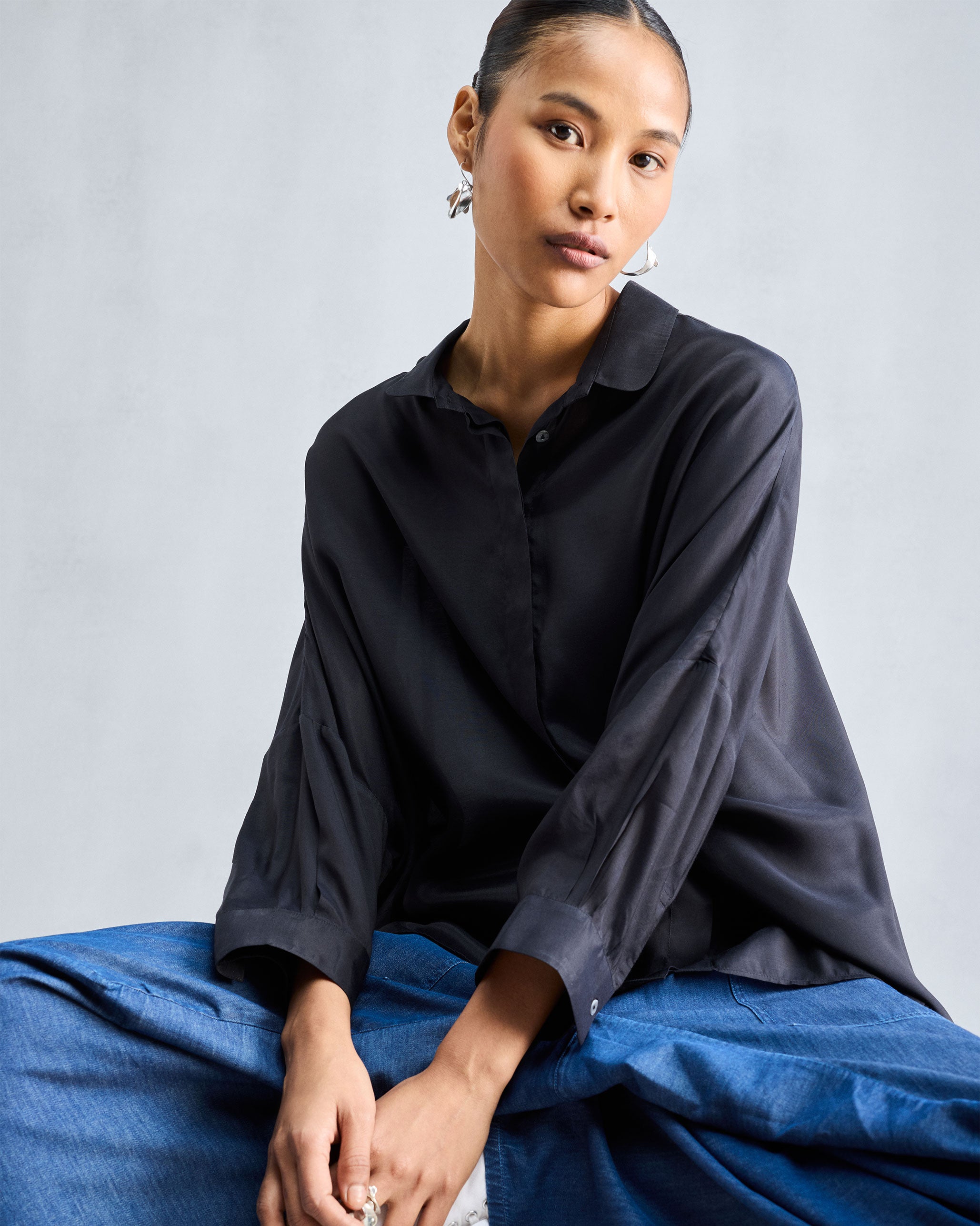 Boxy Shirt - Black