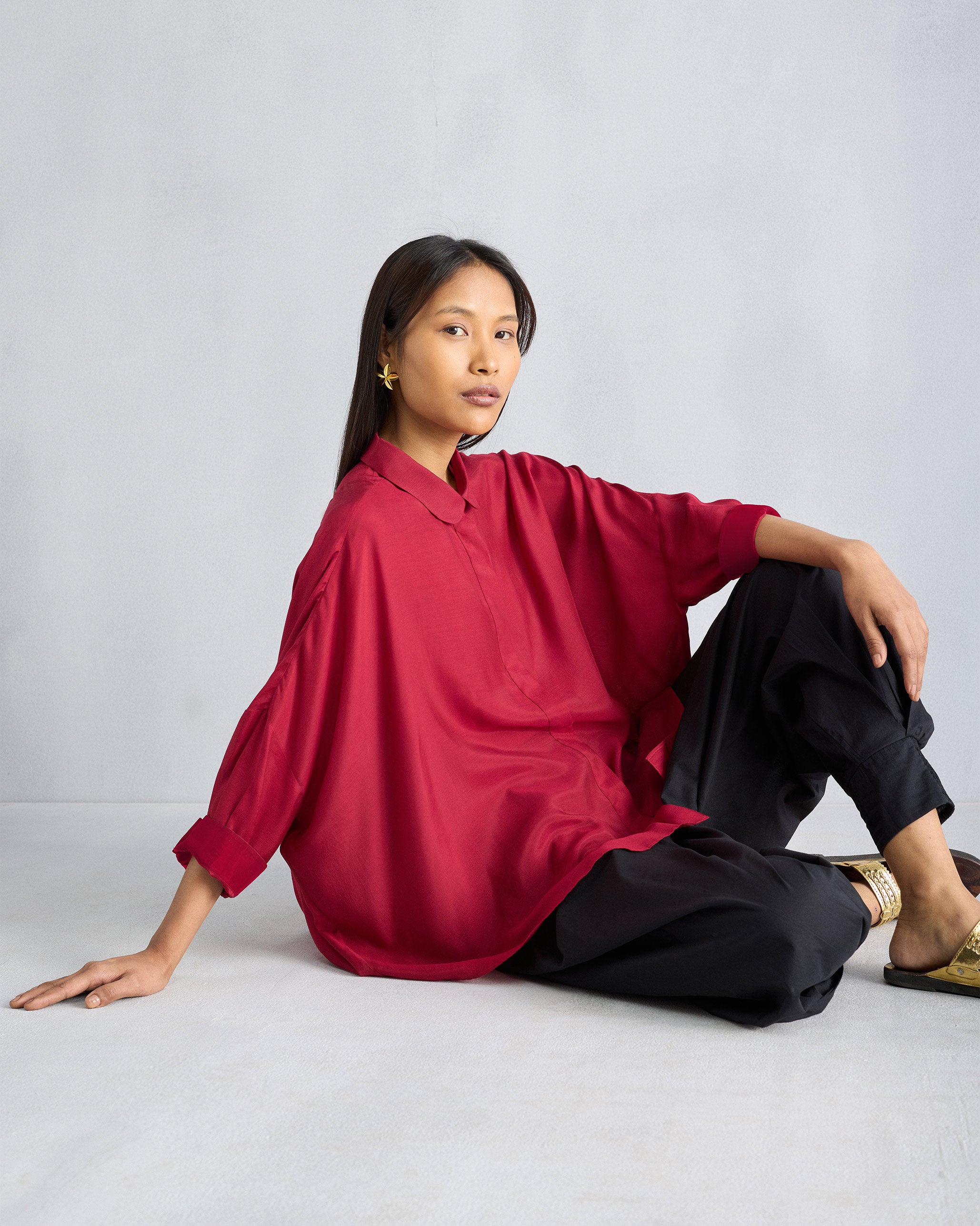 Boxy Shirt - Red
