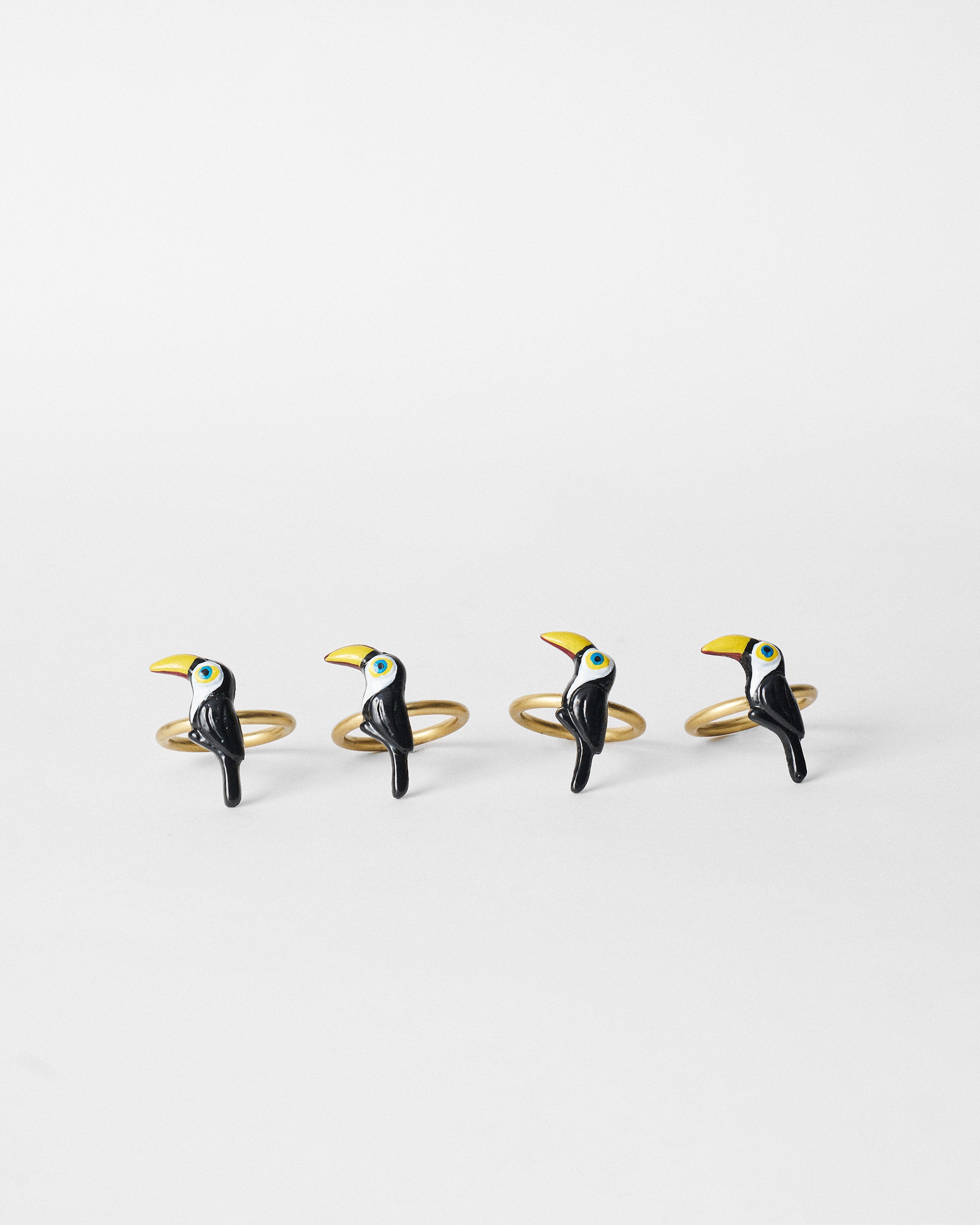 Toucan Napkin Ring - Set of 4