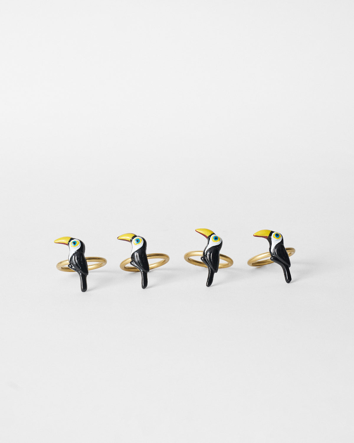 Toucan Napkin Ring - Set of 4
