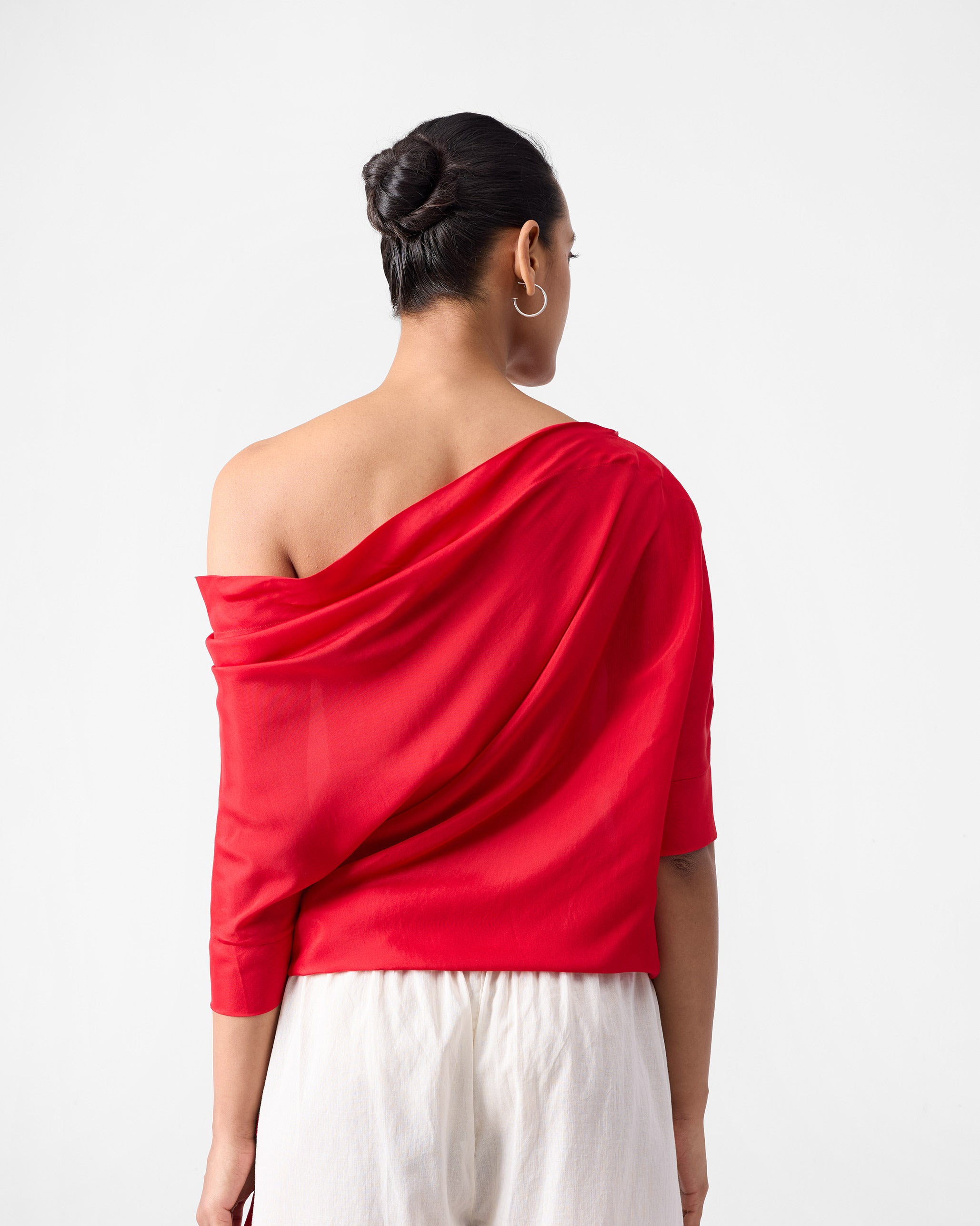 Tokyo Off Shoulder Top - Red