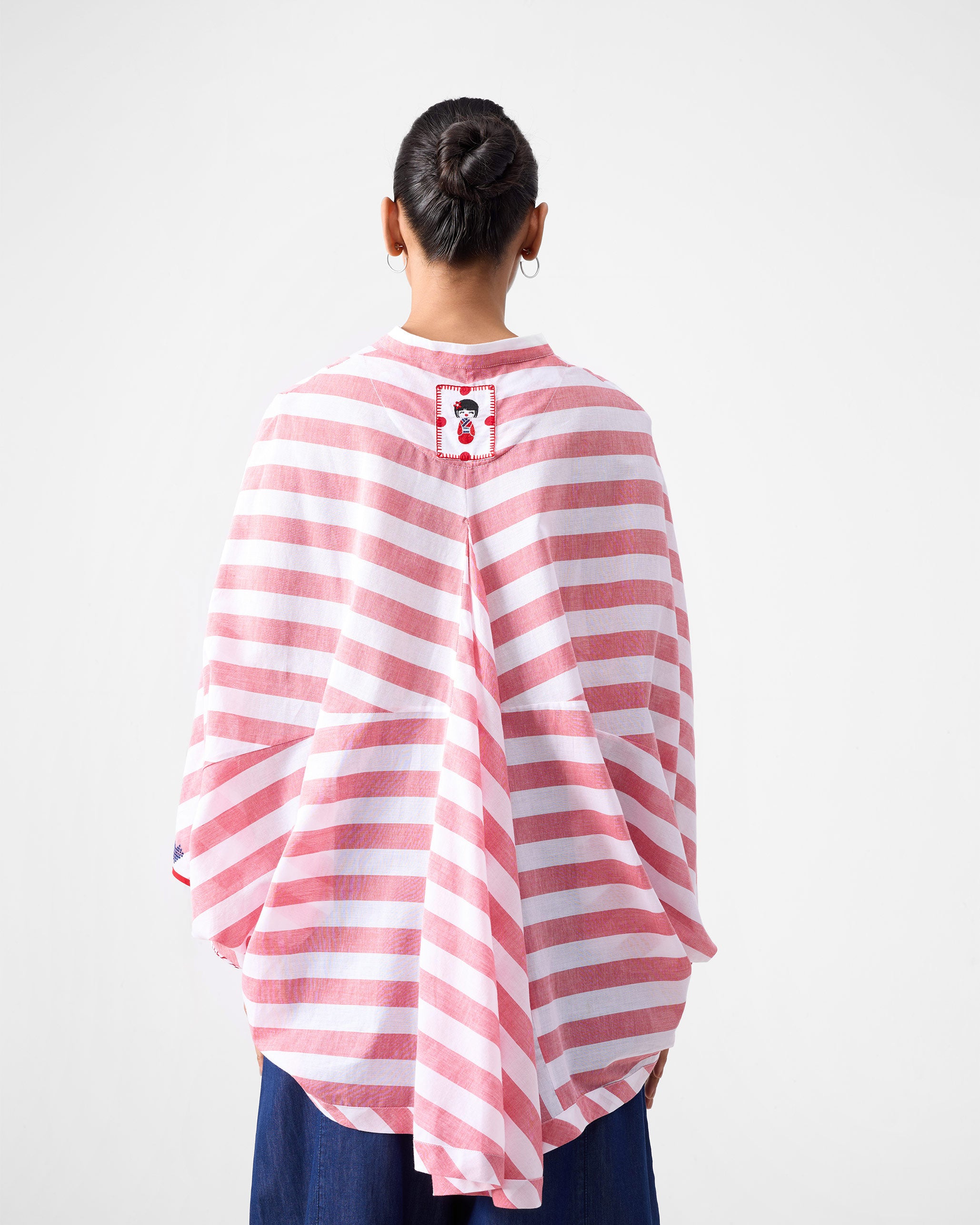 Yuma Top - Red & White Stripes