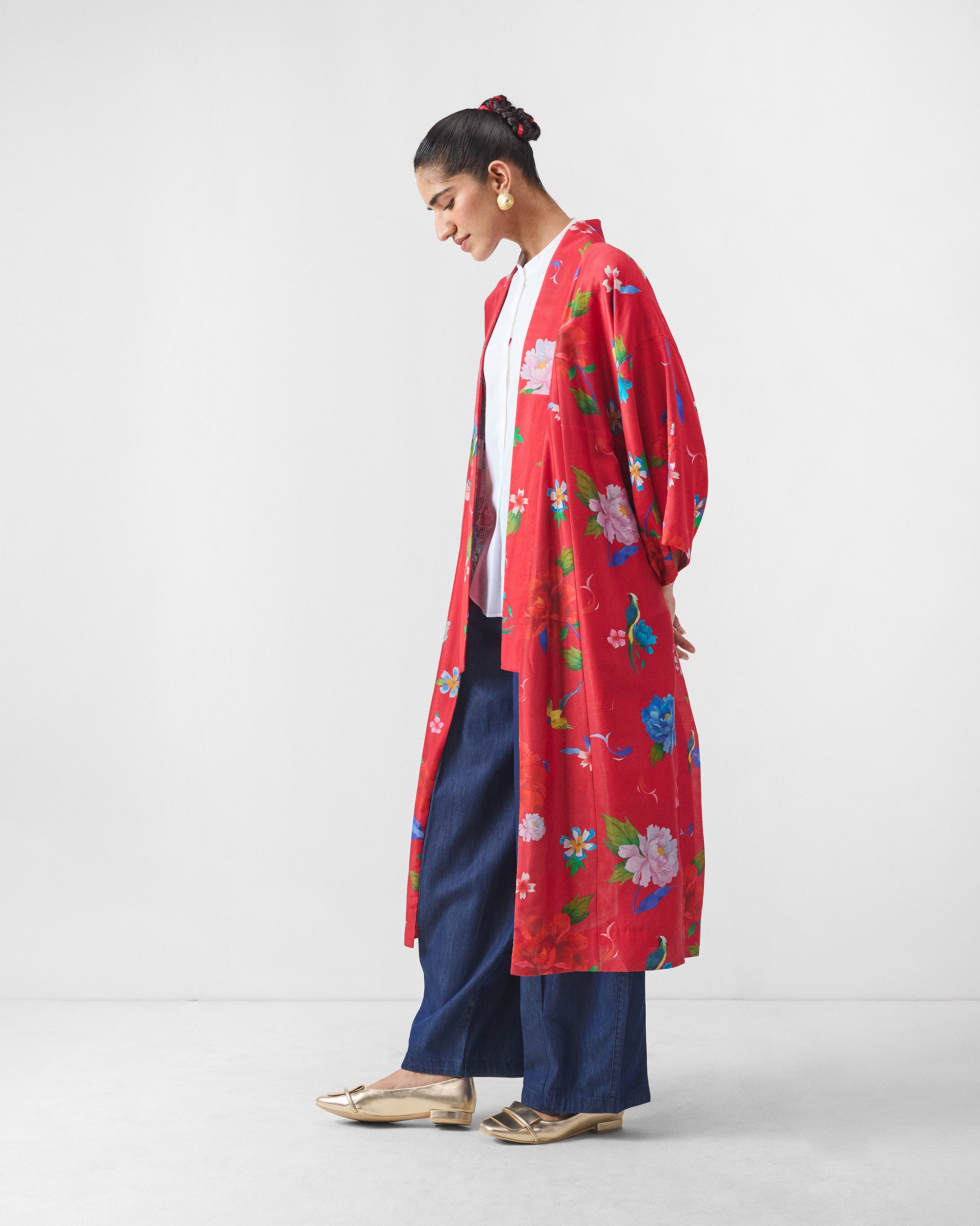 Sakura Kimono - Red Print