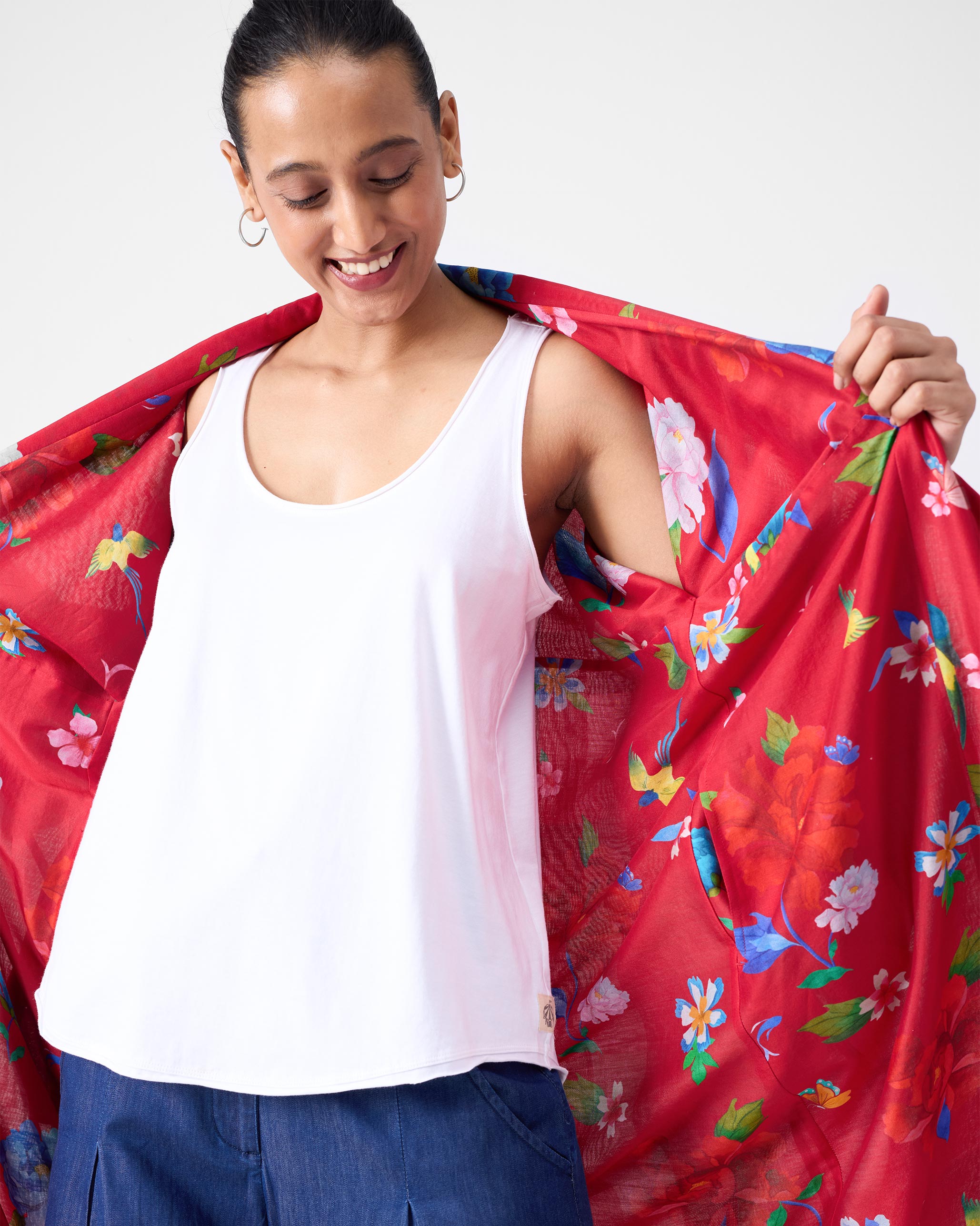 Sakura Kimono - Red Print