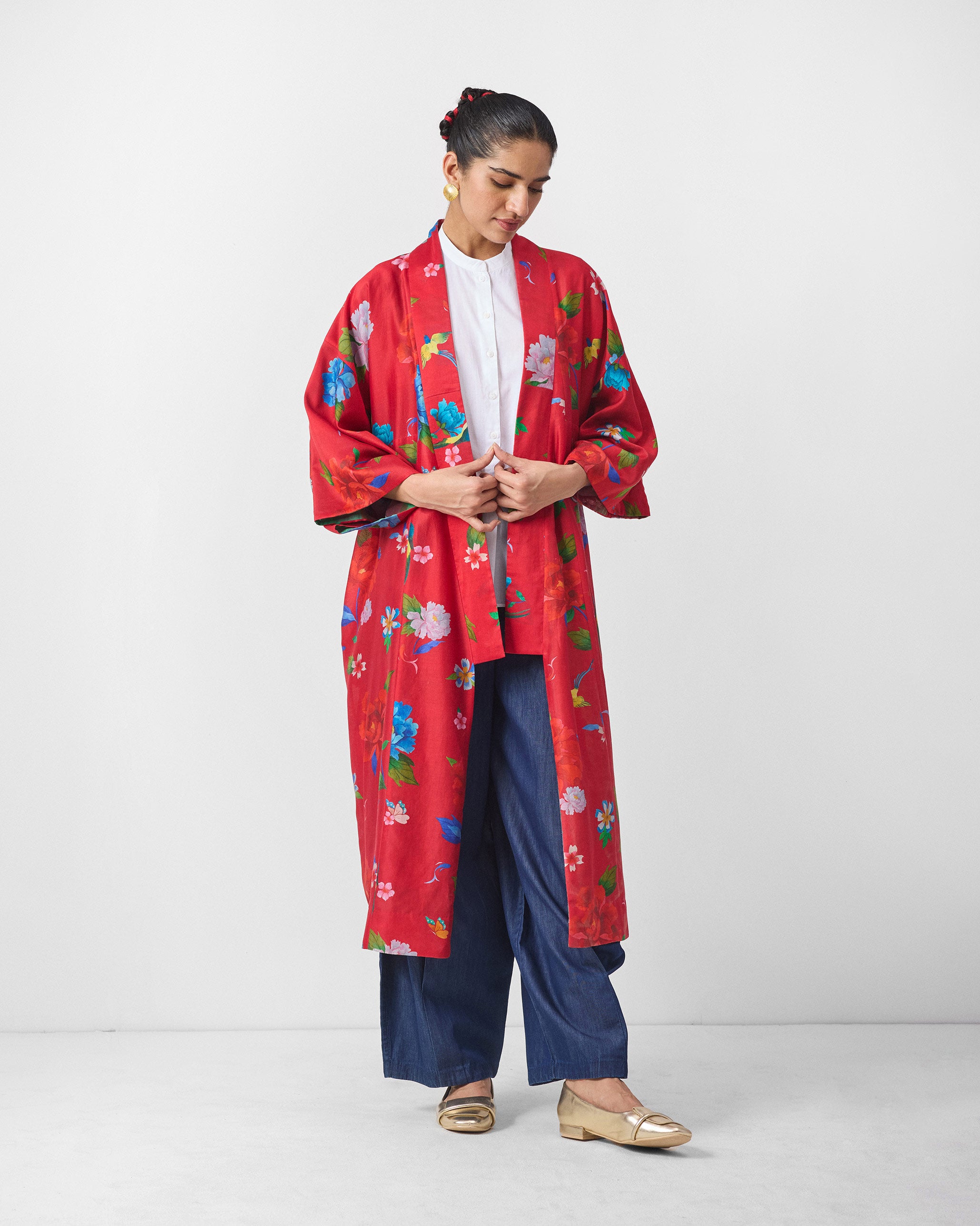 Sakura Kimono - Red Print